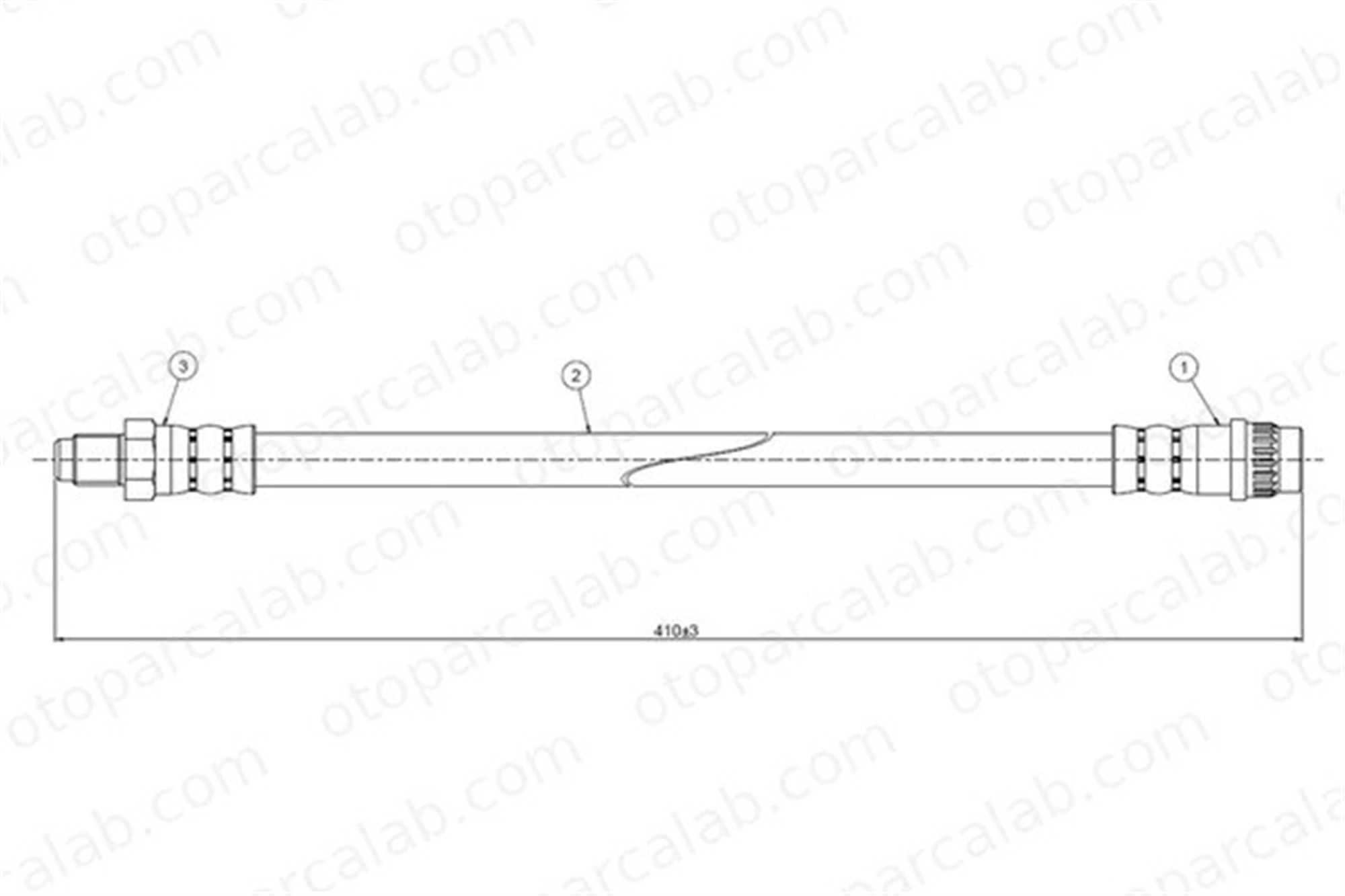 CAVO C800 380A Fren Hortumu Arka Sağ veya Sol RENAULT TRAFIC Panelvan/Van 7702085308