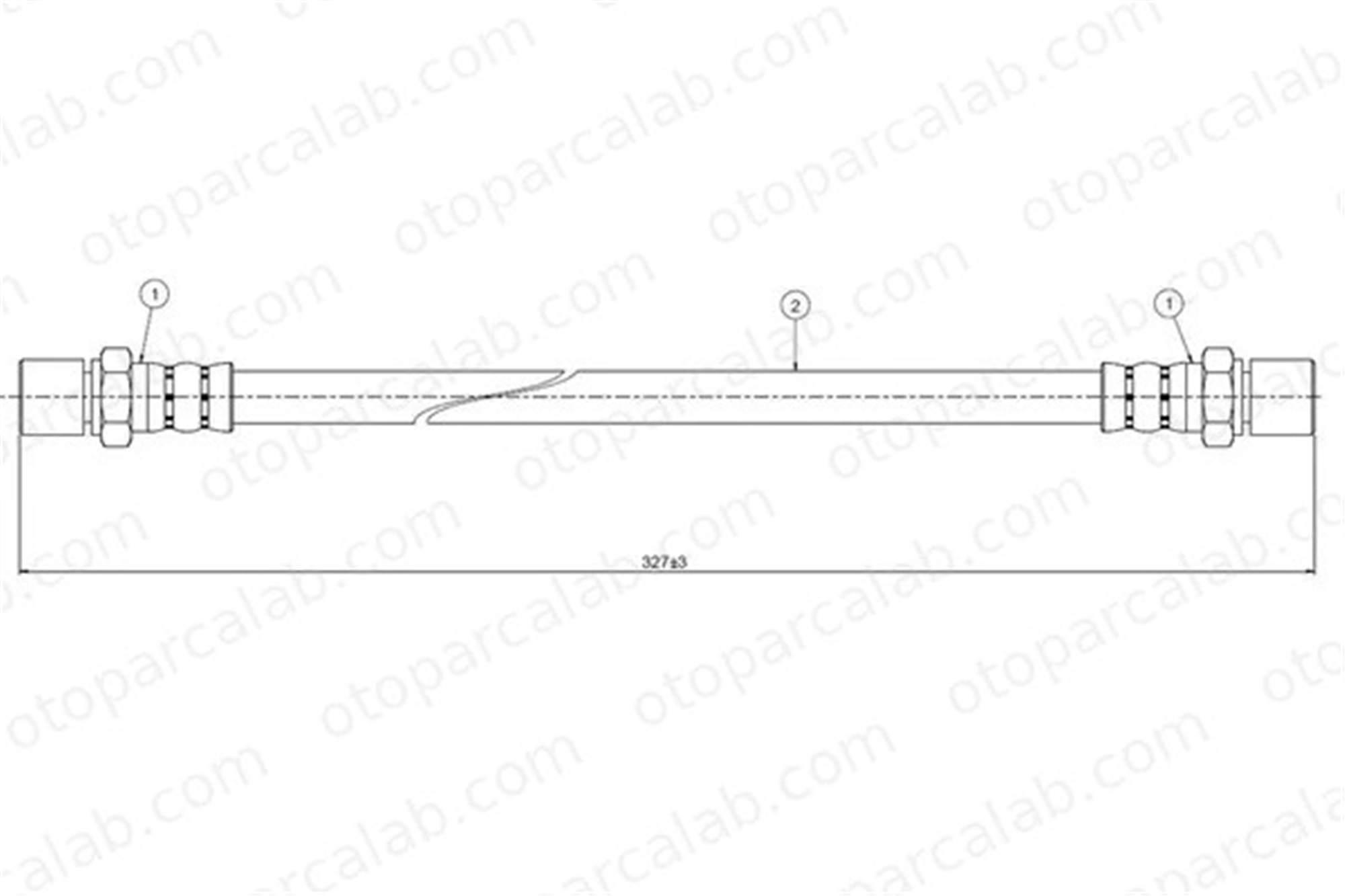 CAVO C800 419A Fren Hortumu Arka Sağ veya Sol TOYOTA RAV 4 I RAV 4 I Cabrio 9094702780