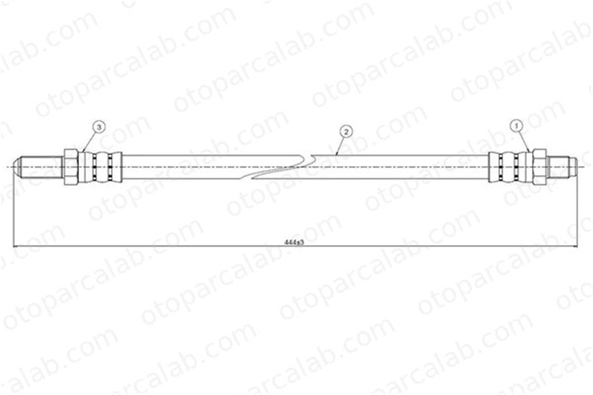 CAVO C800 439A Fren Hortumu Arka Sağ veya Sol FORD SCORPIO I SIERRA II Hatchback 6508658