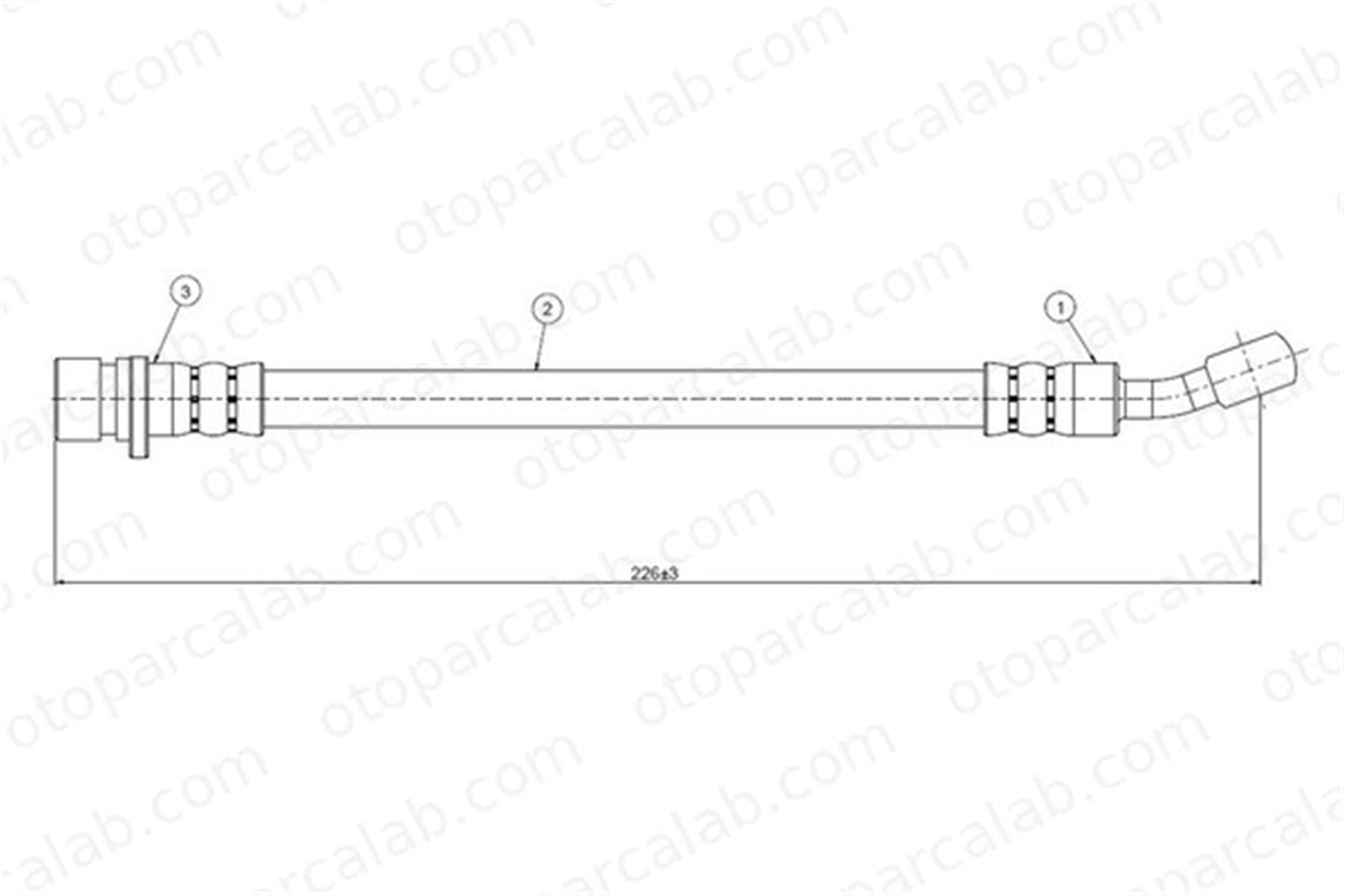 CAVO C800 449A Fren Hortumu Arka Sağ veya Sol HONDA ACCORD V ROVER 600 I SHB100400 46431SM4934