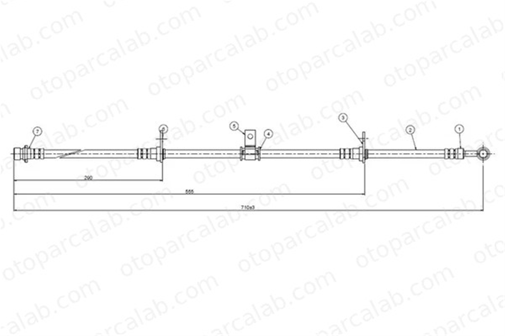 CAVO C800 451A Fren Hortumu Ön Sağ veya Sol HONDA ACCORD V ROVER 600 I SGB104490 46411SM1003