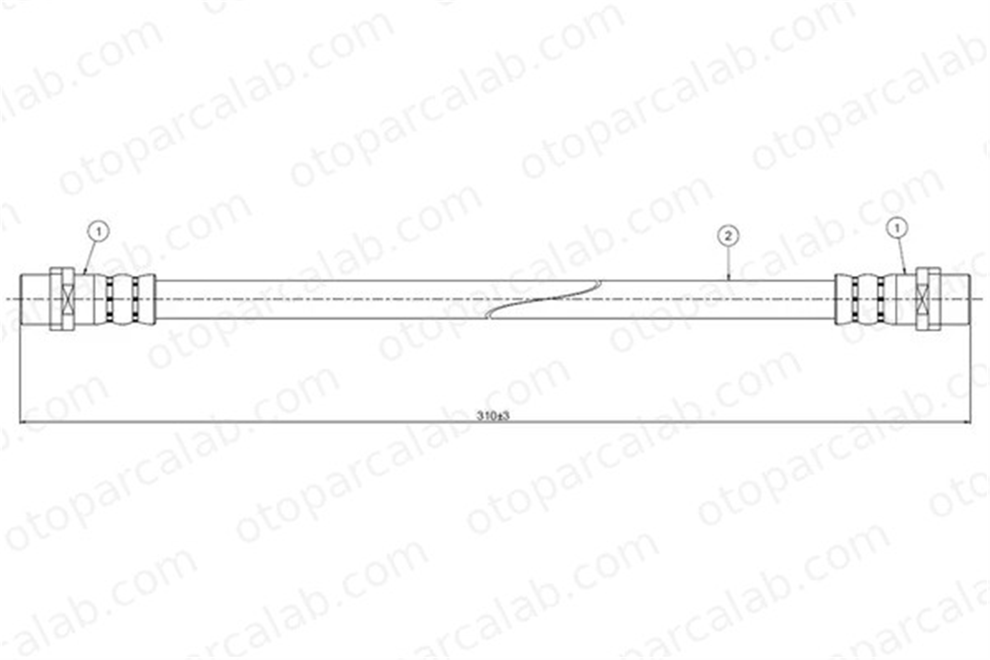 CAVO C800 471A Fren Hortumu Ön Sağ veya Sol AUDI A6 C5 Avant A6 C5 8D0611707