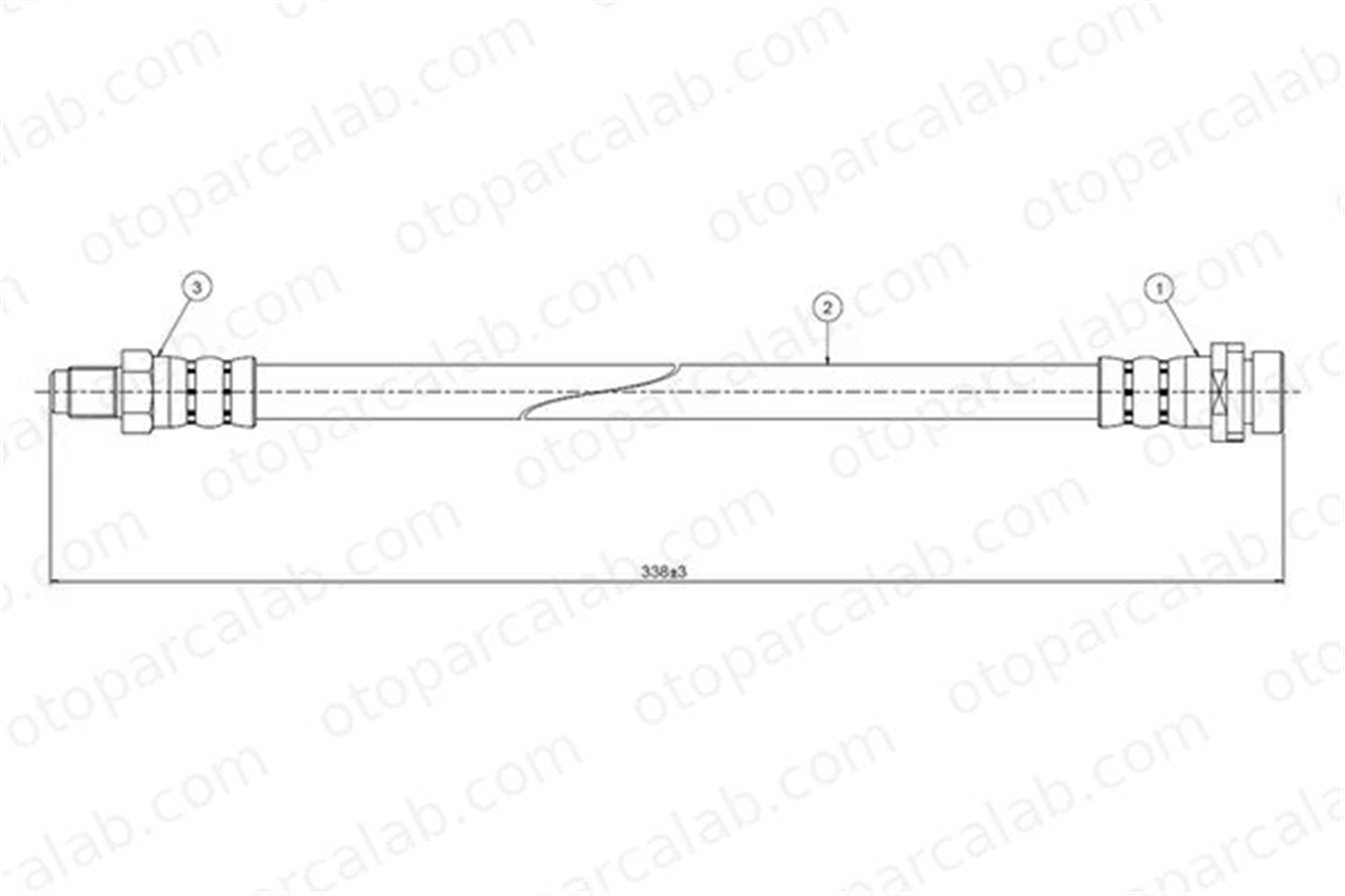 CAVO C800 566A Fren Hortumu Ön Sağ veya Sol FORD SCORPIO II SCORPIO II Turnier 7091549