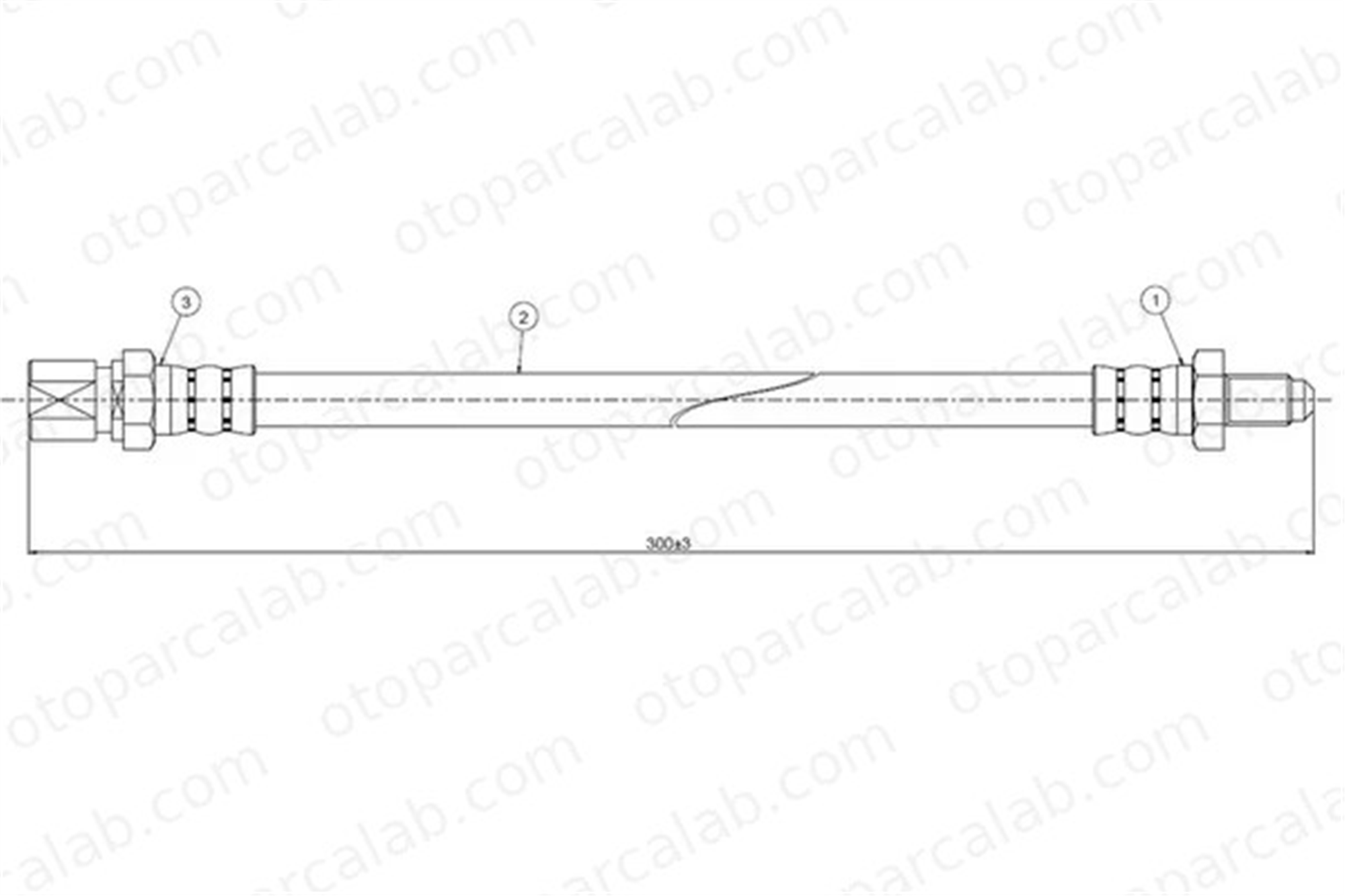 CAVO C800 576A Fren Hortumu Arka Sağ veya Sol LADA 110 1200-1600 21013506085