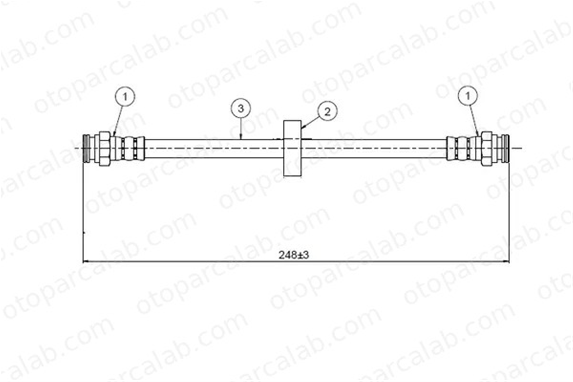 CAVO C800 591A Fren Hortumu Arka Sağ veya Sol FIAT TIPO BRAVO I 7670215 7667806