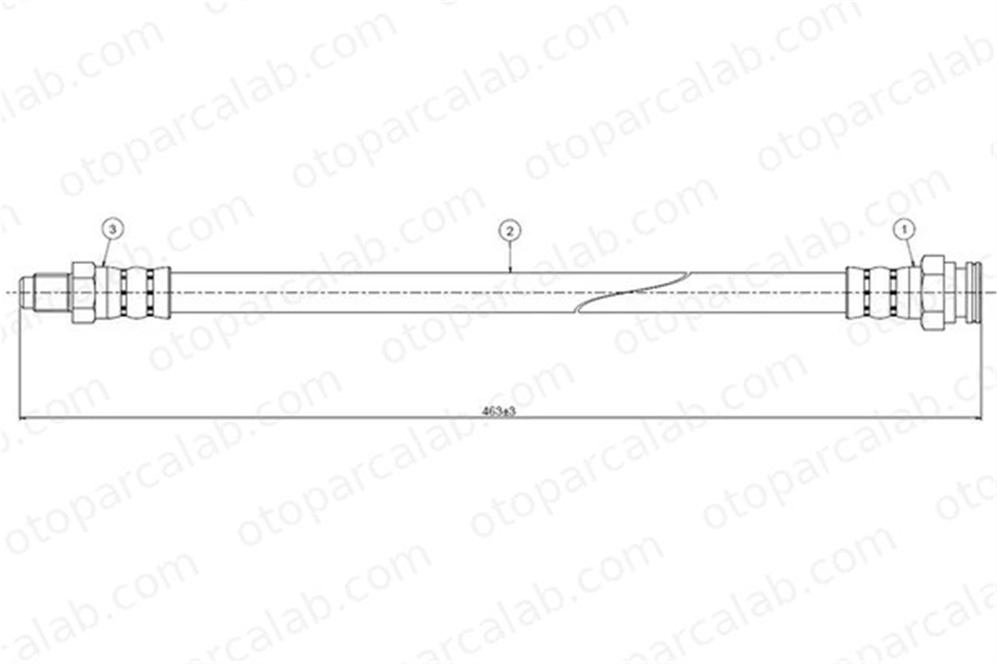 CAVO C800 629A Fren Hortumu Ön Sağ veya Sol FIAT PANDA SEAT MARBELLA SE141744400B 5959715