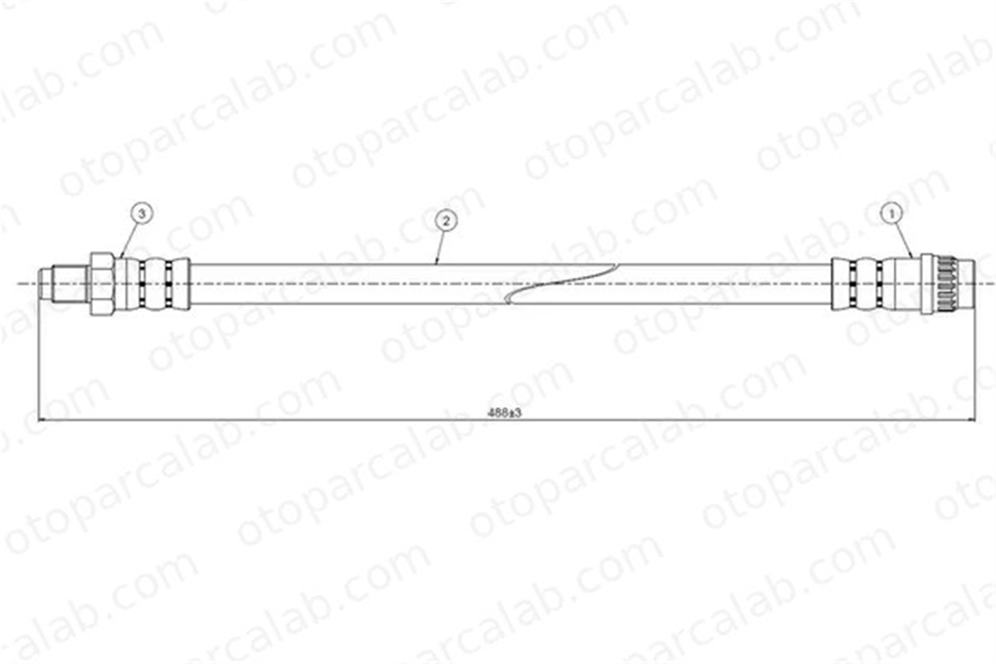 CAVO C800 667A Fren Hortumu Ön Sağ veya Sol CITROËN XSARA XSARA Break 96037347