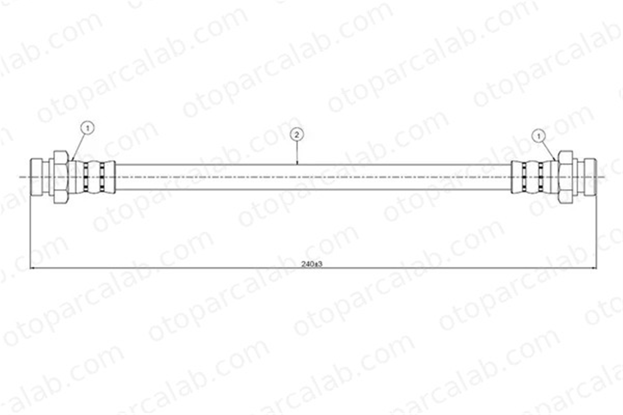 CAVO C800 670A Fren Hortumu Arka Sağ veya Sol CHEVROLET MATIZ SPARK D96320284