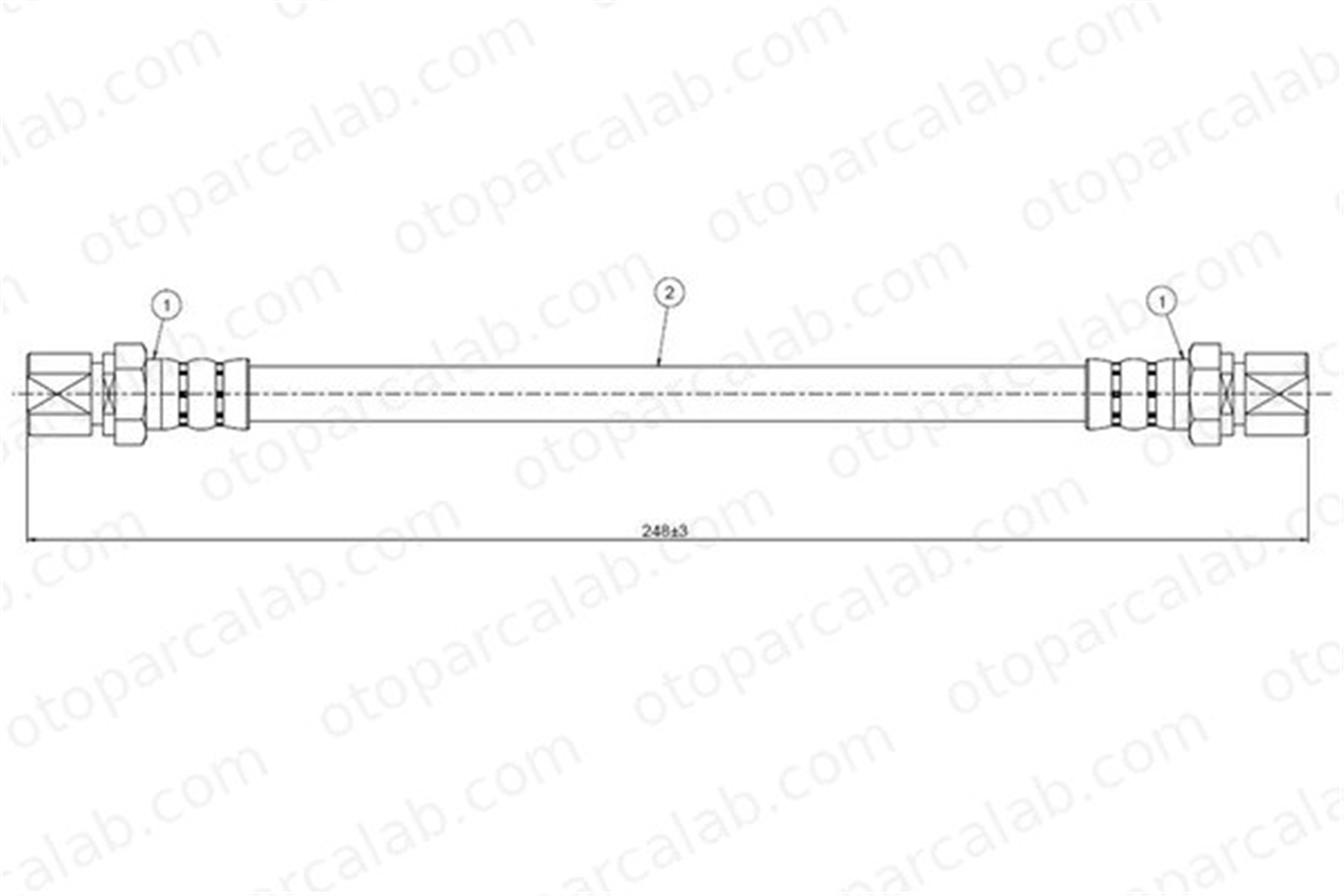 CAVO C800 673A Fren Hortumu Arka Sağ veya Sol DAEWOO NUBIRA Sedan NUBIRA Wagon D96300330