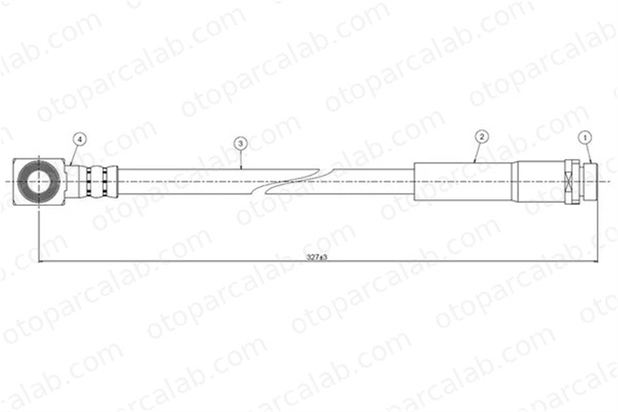 CAVO C800 683A Fren Hortumu Arka Sağ veya Sol FORD MONDEO I Turnier MONDEO II Turnier 6922621