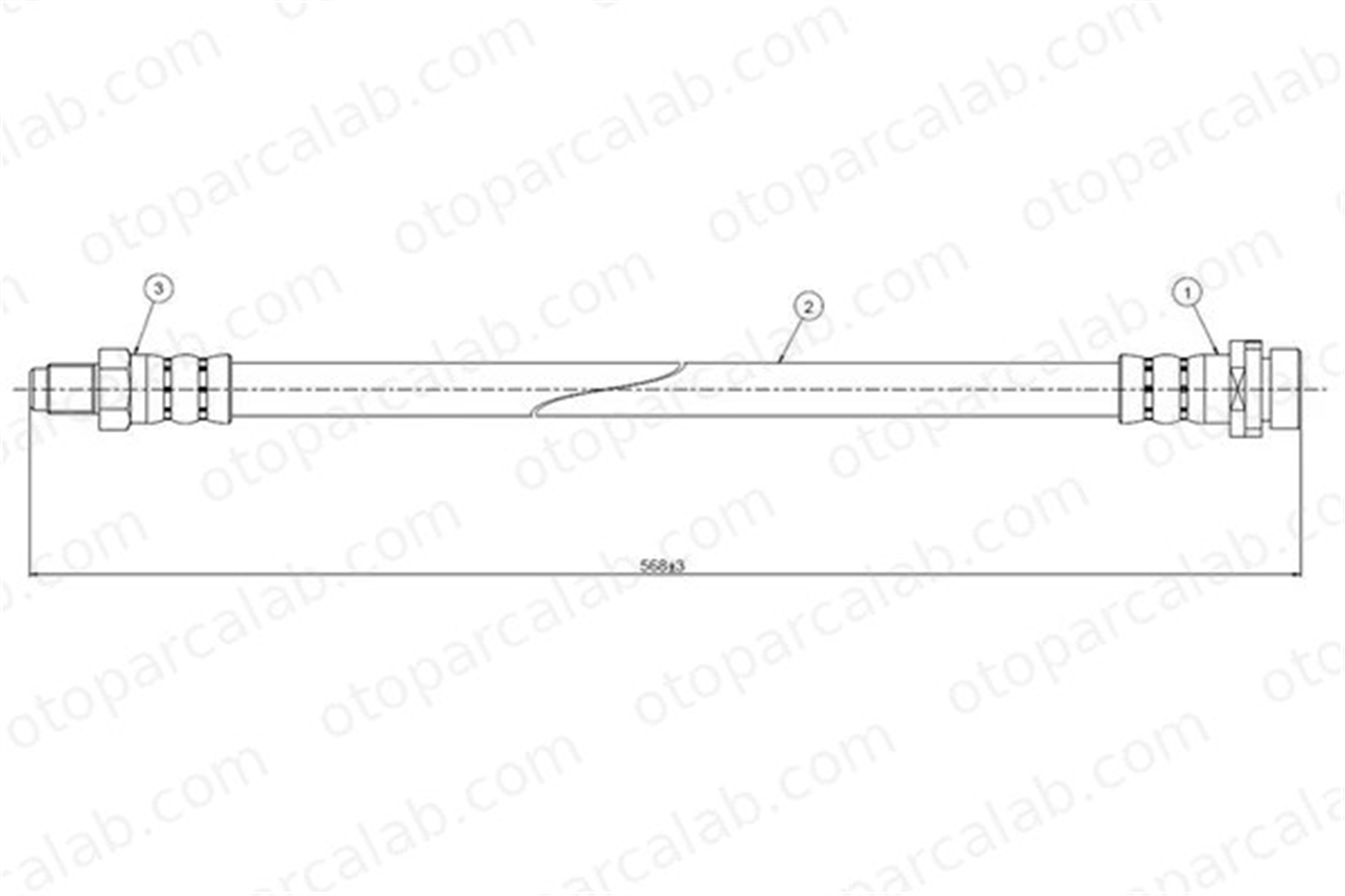 CAVO C800 684A Fren Hortumu Arka Sağ veya Sol FORD MONDEO I MONDEO I Sedan 6758586