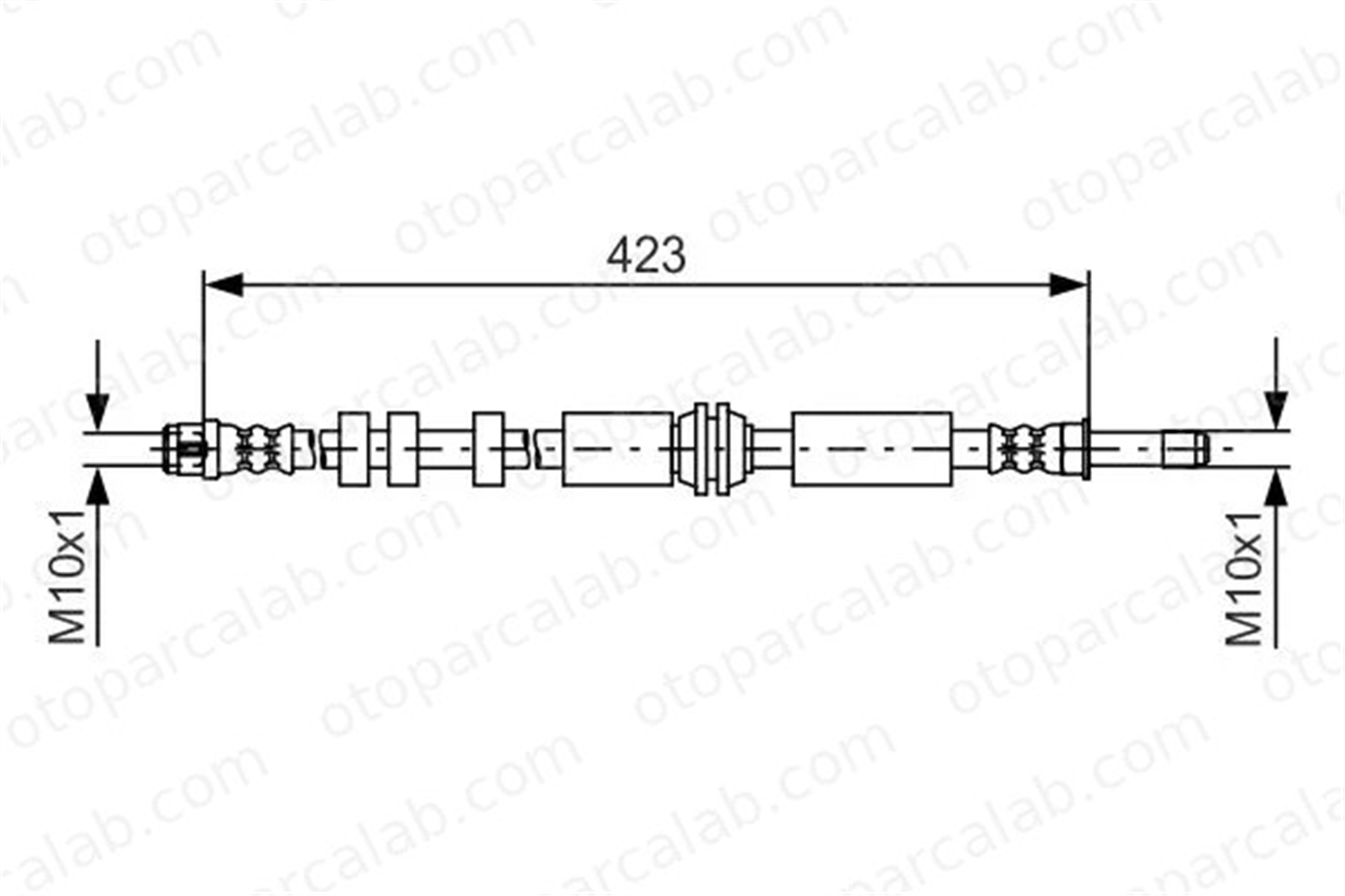 CAVO C800 753B Fren Hortumu Arka Sağ veya Sol AUDI A7 Sportback A6 C7 481629 480653