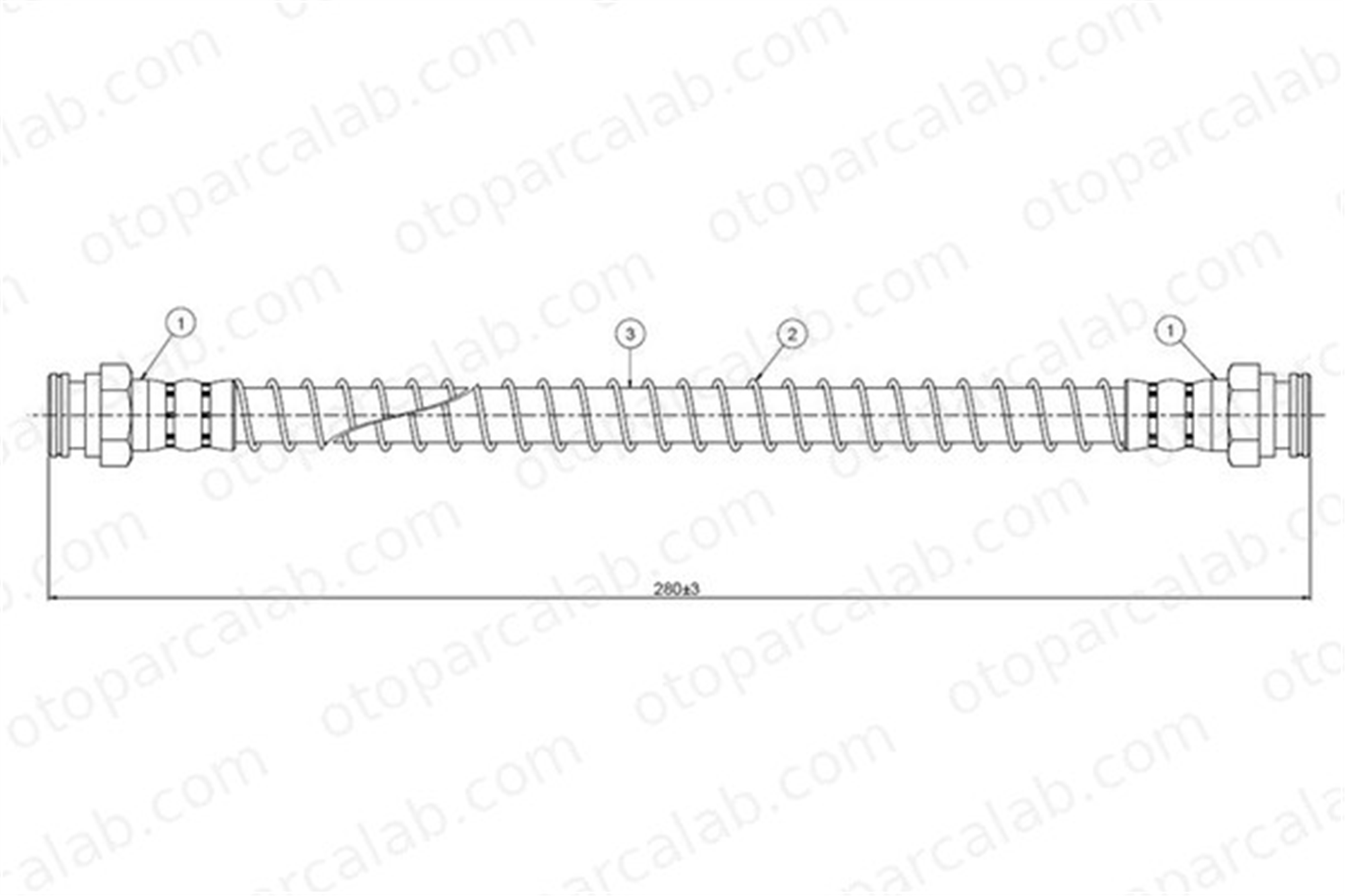 CAVO C800 753C Fren Hortumu Arka Sol HYUNDAI GETZ 587371C000