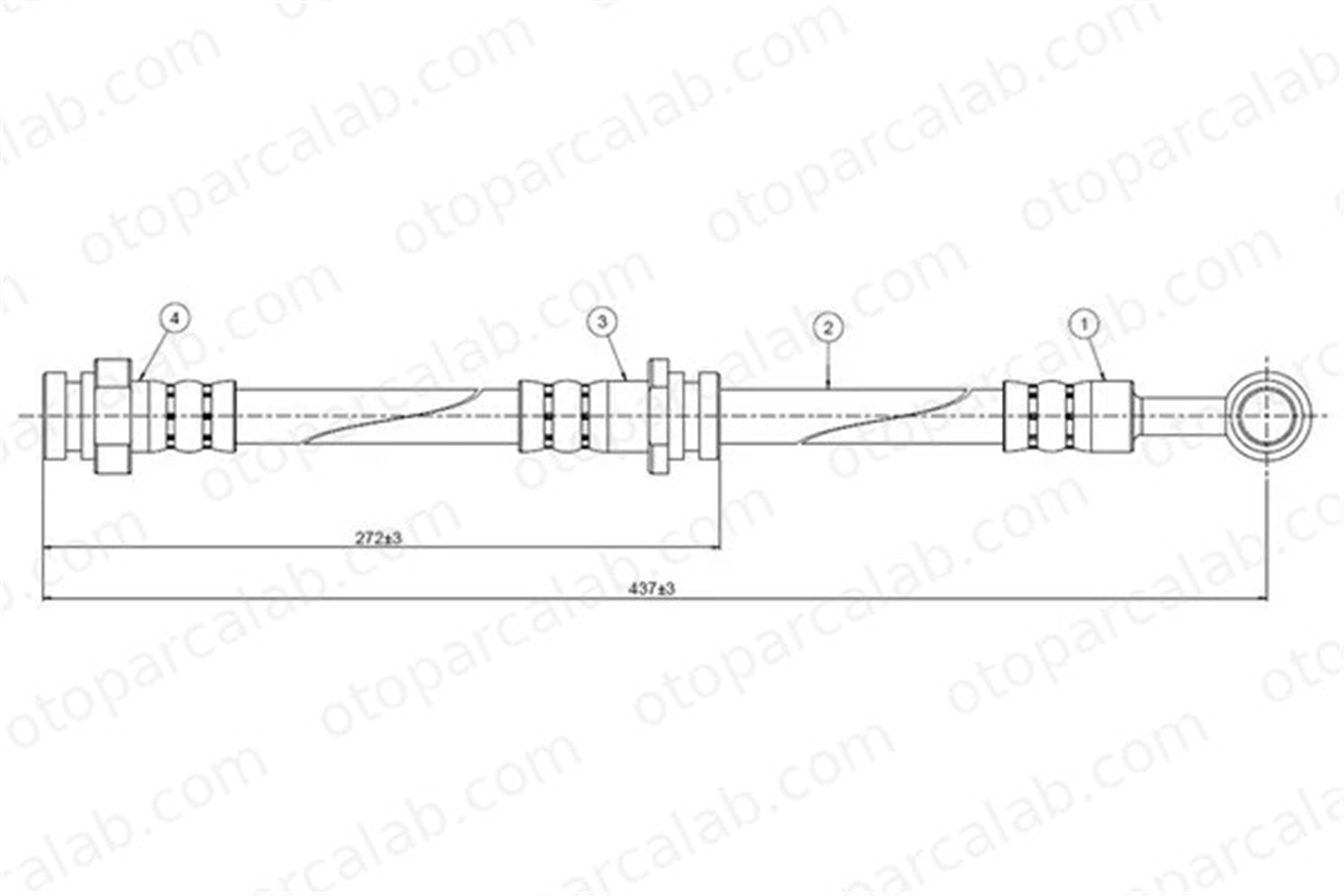 CAVO C800 771A Fren Hortumu Ön Sağ veya Sol SUZUKI ALTO IV ALTO V 51550M70F10