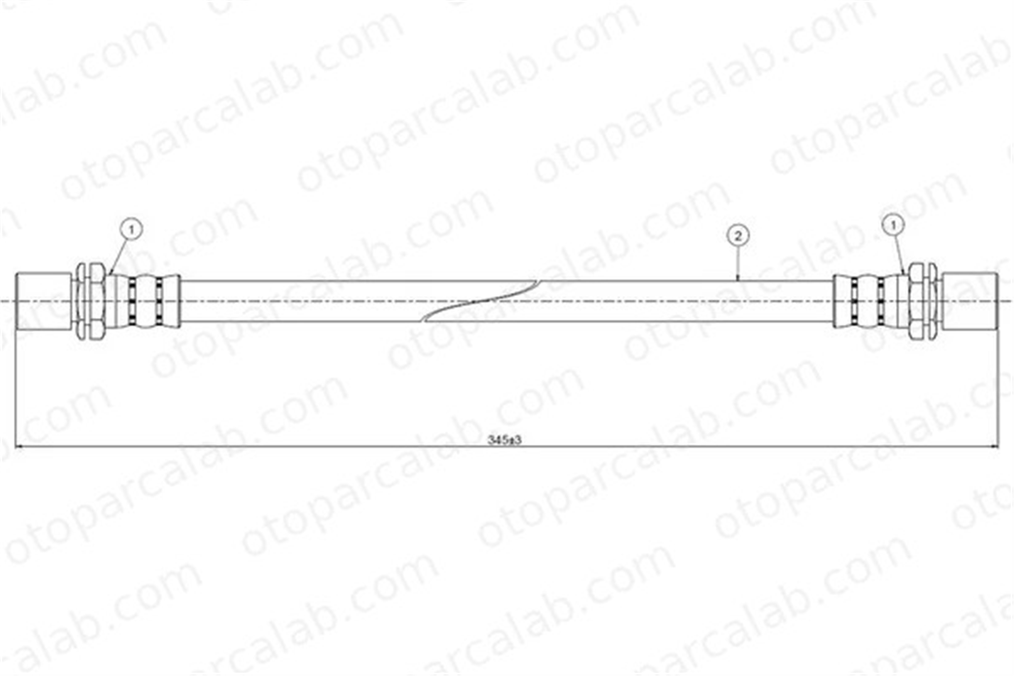CAVO C800 805B Fren Hortumu Arka Sağ veya Sol TOYOTA COROLLA COROLLA Liftback 9695033505 9094702465
