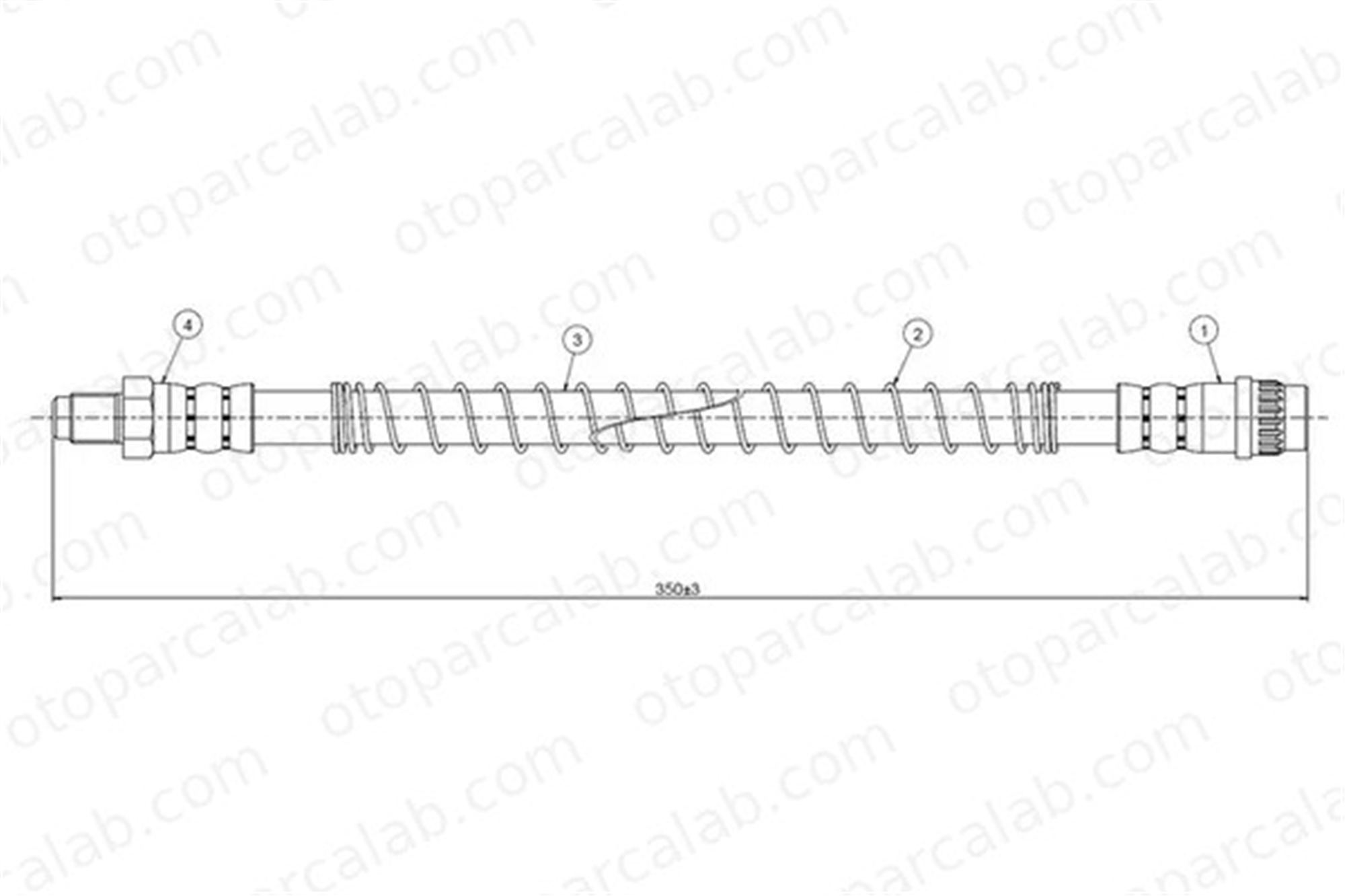 CAVO C800 929A Fren Hortumu Ön Sağ veya Sol RENAULT CLIO II THALIA I 7700423975