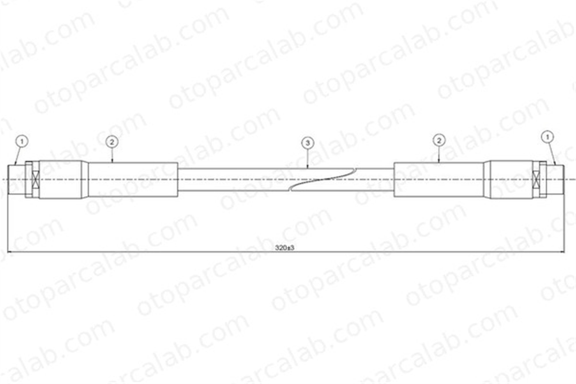 CAVO C801 002A Fren Hortumu Ön Sağ veya Sol AUDI A6 C5 Avant A6 C5 3U0611707 8D0611707