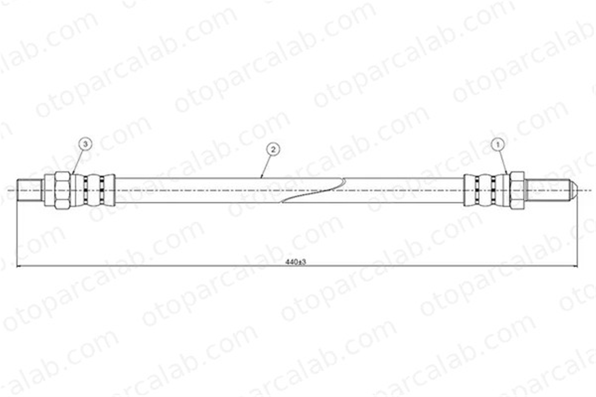 CAVO C900 034A Fren Hortumu Arka Sağ veya Sol ASTON MARTIN DB6 Vantage DB6 Volante RTC3353