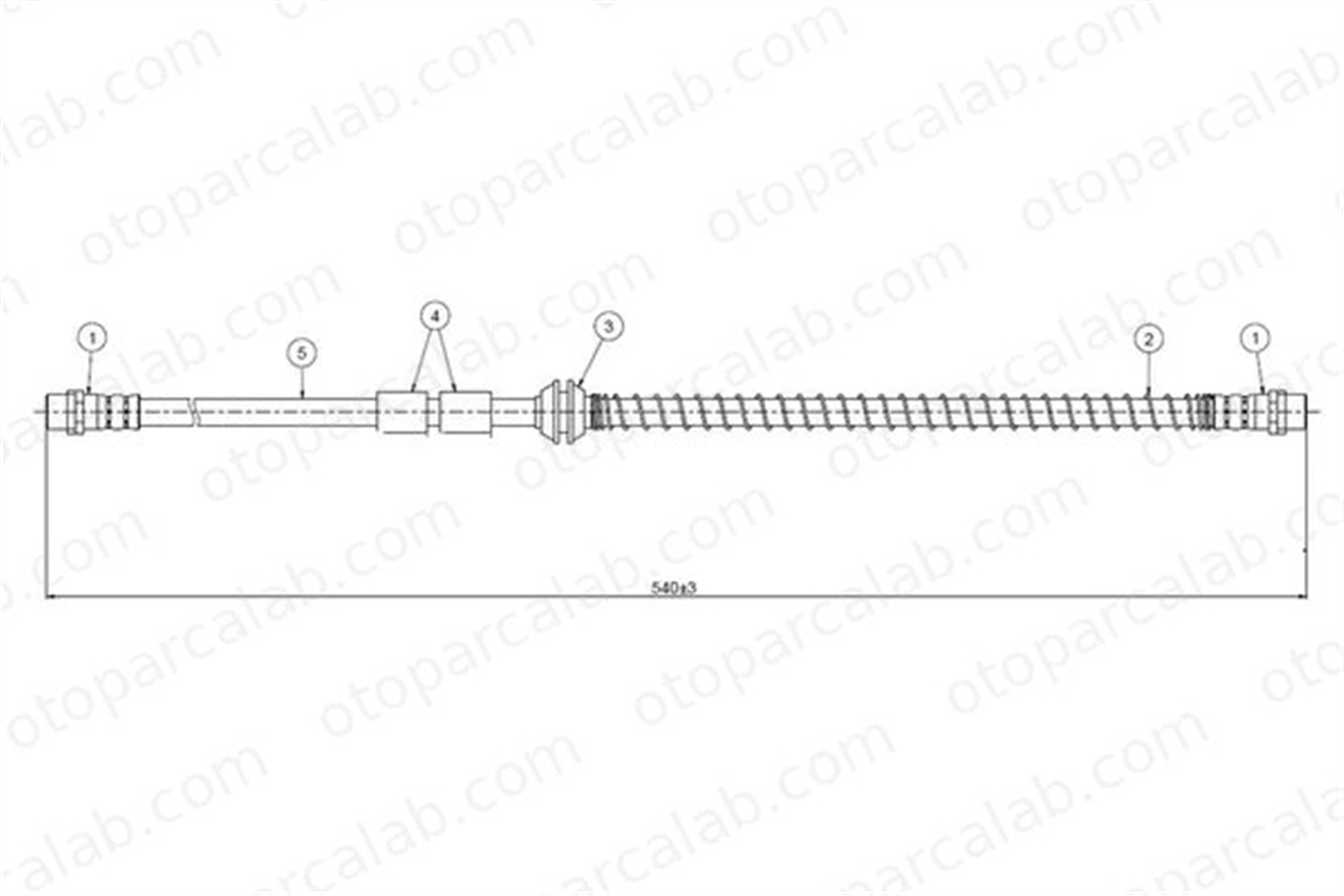 CAVO C900 222A Fren Hortumu Ön Sağ veya Sol VW TOUAREG AUDI Q7 7L0611701C 7L0611701A
