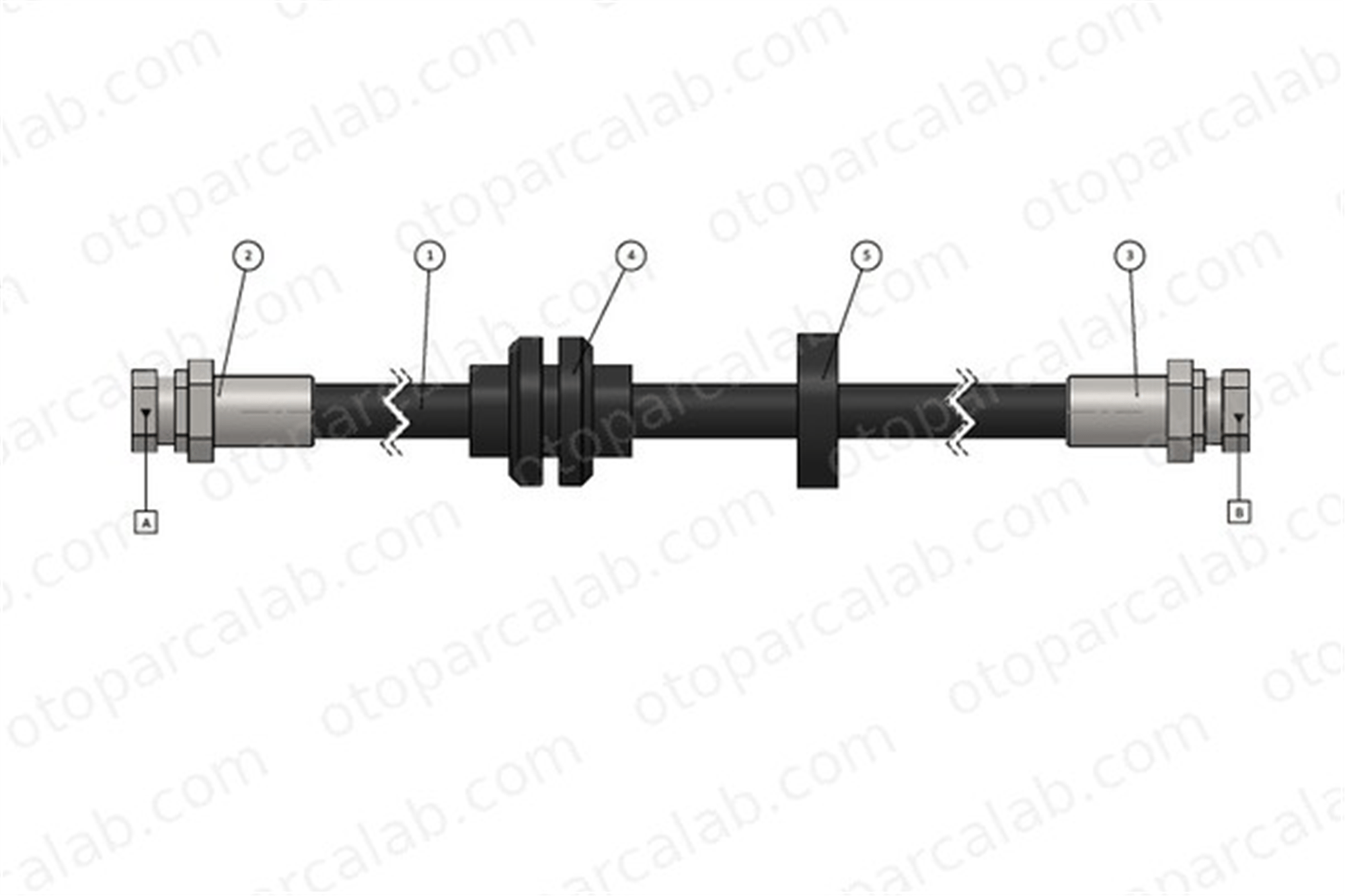CAVO C900 286A Fren Hortumu Ön Sağ veya Sol RENAULT LAGUNA II Grandtour LAGUNA II 7701050070