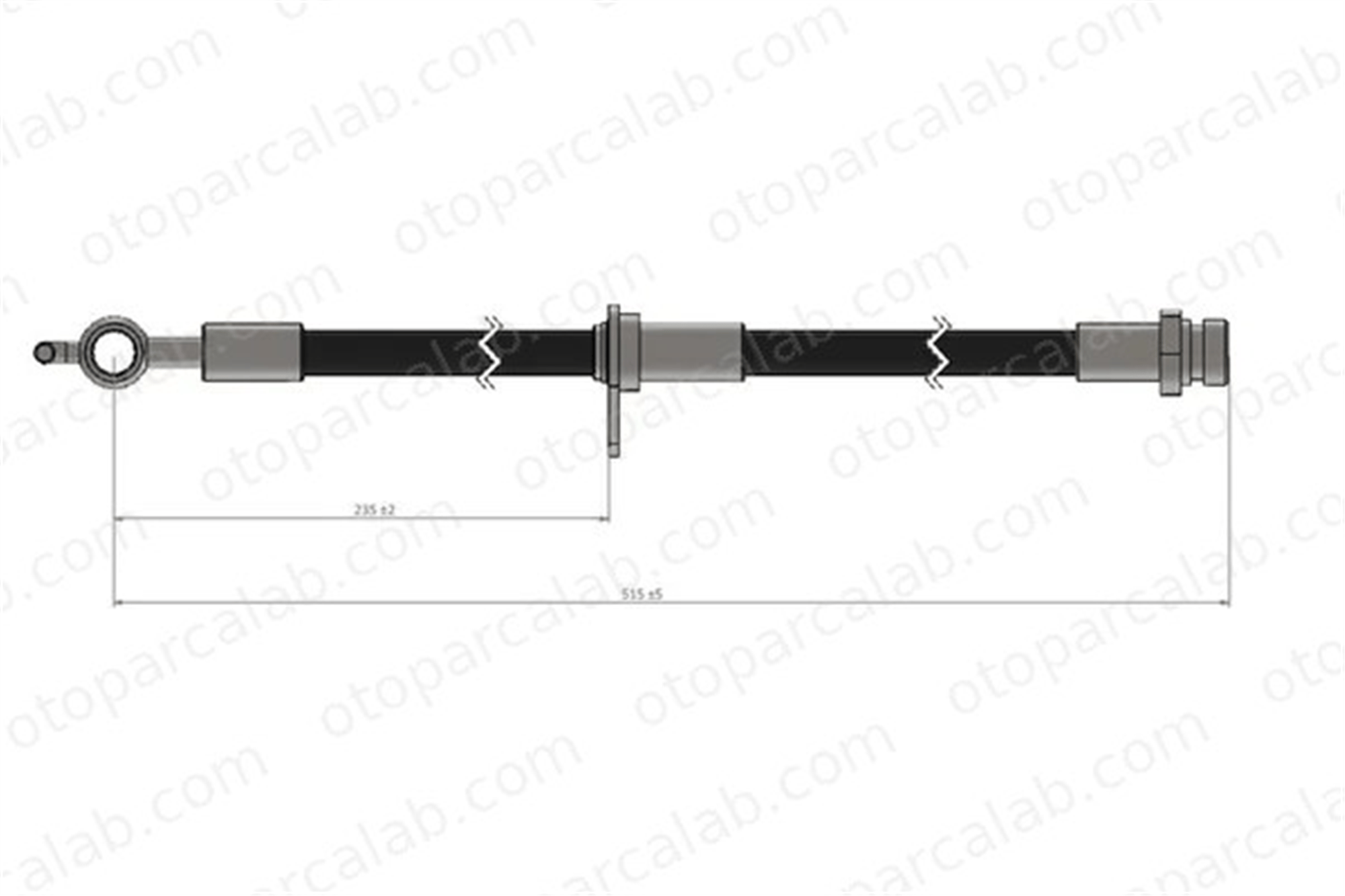 CAVO C900 321A Fren Hortumu Ön Sol CITROËN C1 TOYOTA AYGO 4806E2 4,81E05