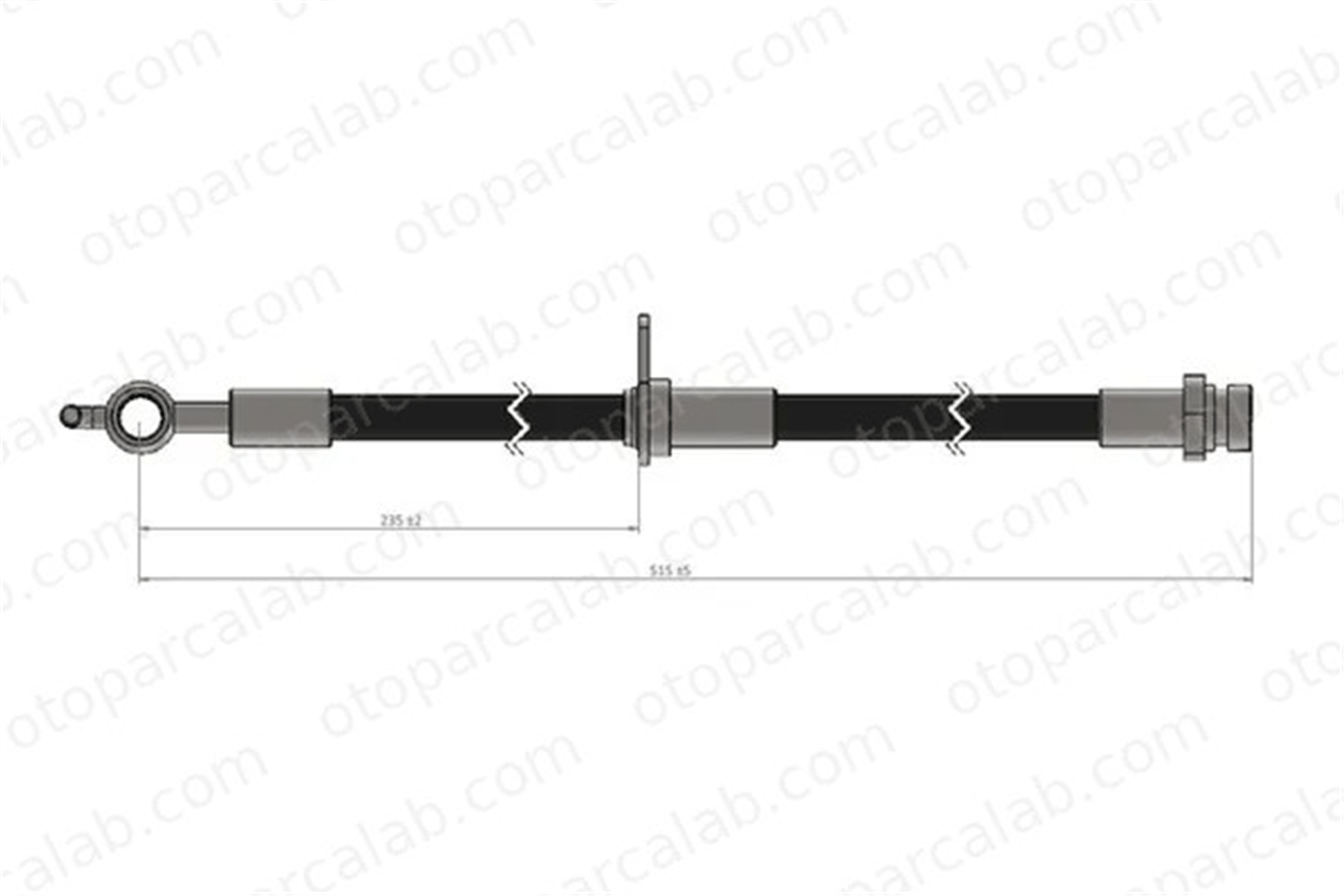 CAVO C900 321B Fren Hortumu Ön Sağ CITROËN C1 TOYOTA AYGO 4806E1 4,81E04
