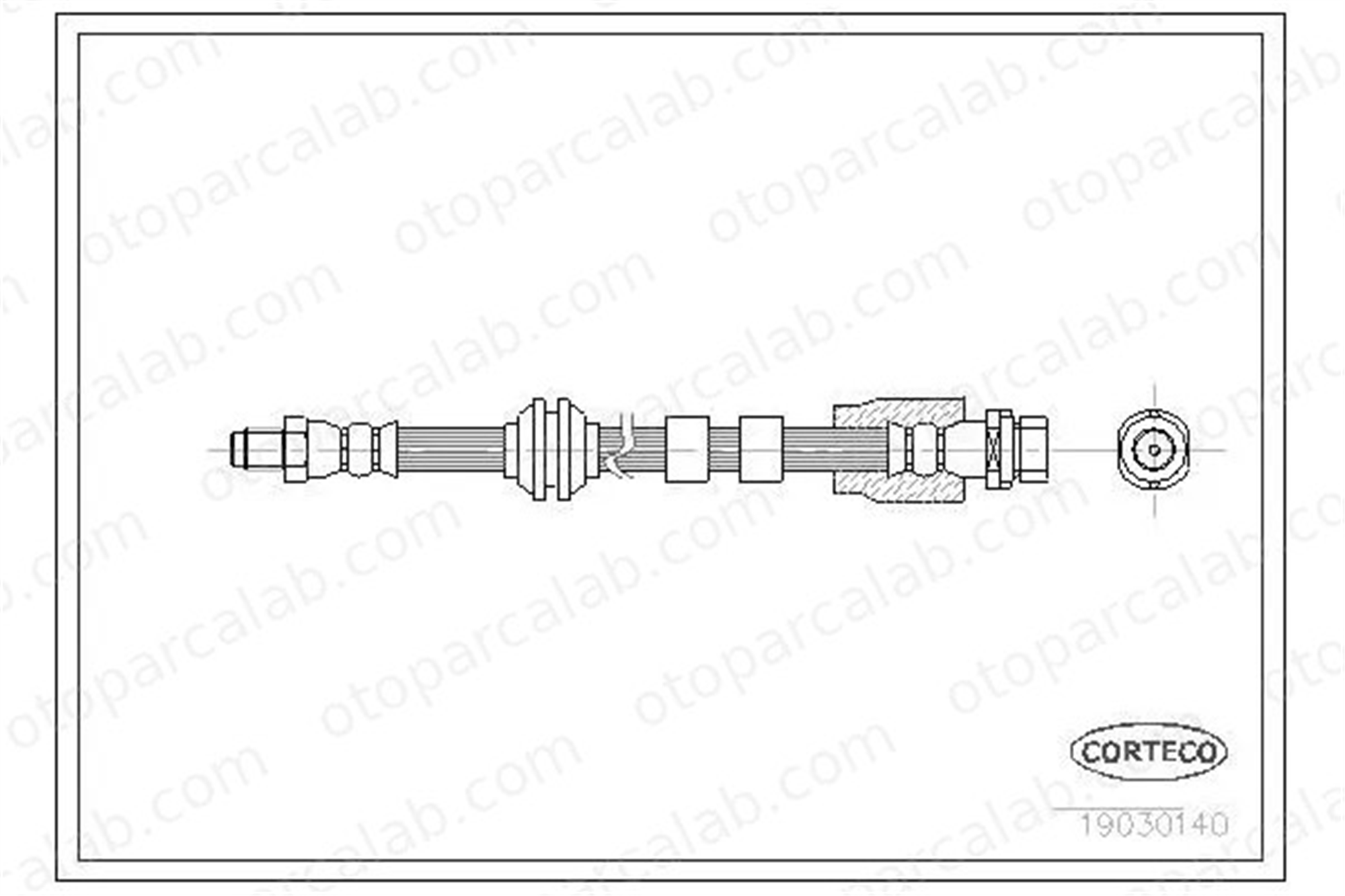 CAVO C900 342A Fren Hortumu Ön Sağ veya Sol FORD MONDEO III Sedan MONDEO III 1114757 1444730