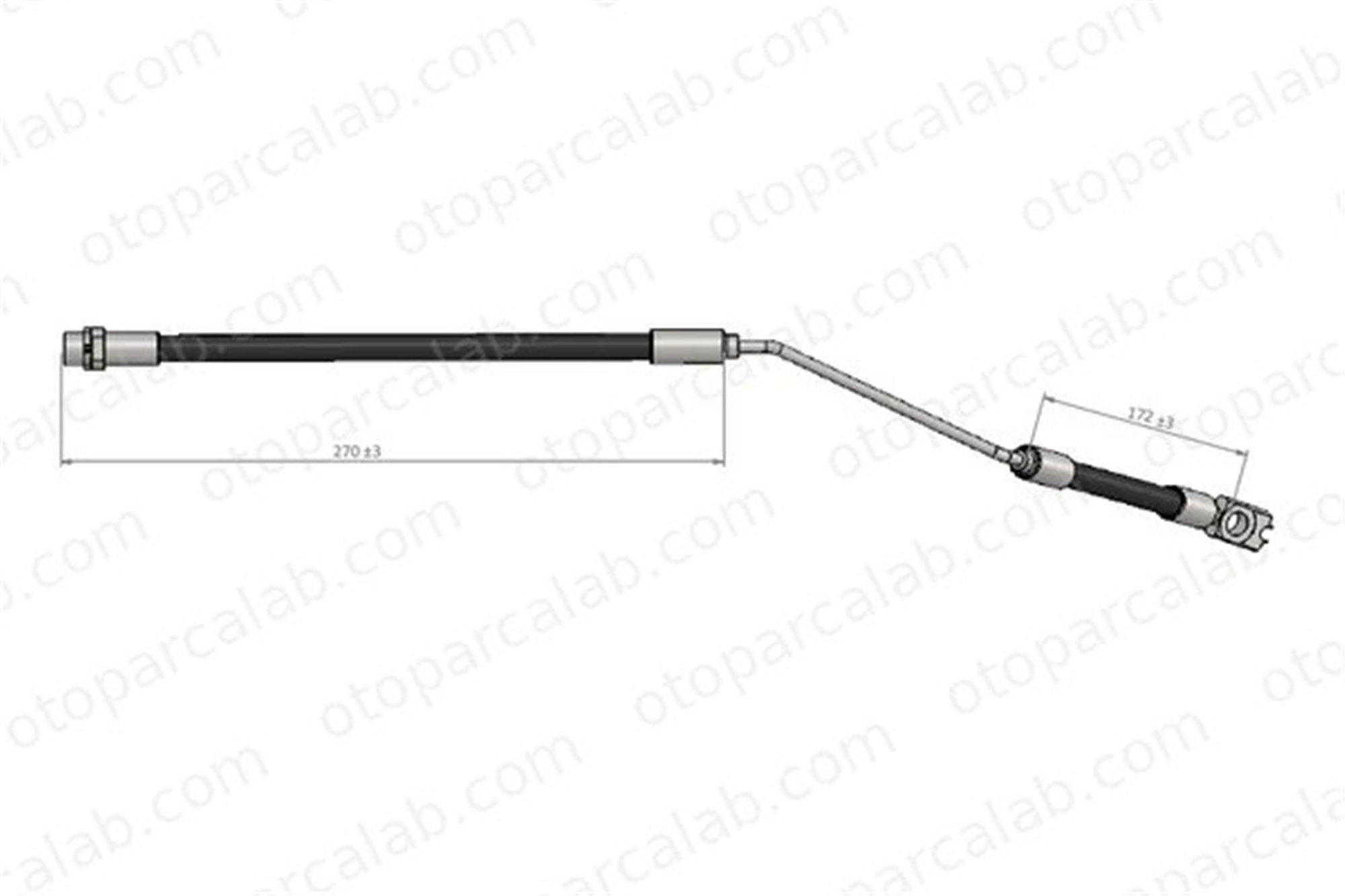 CAVO C900 407B Fren Hortumu Arka Sağ BMW X5 34301165766