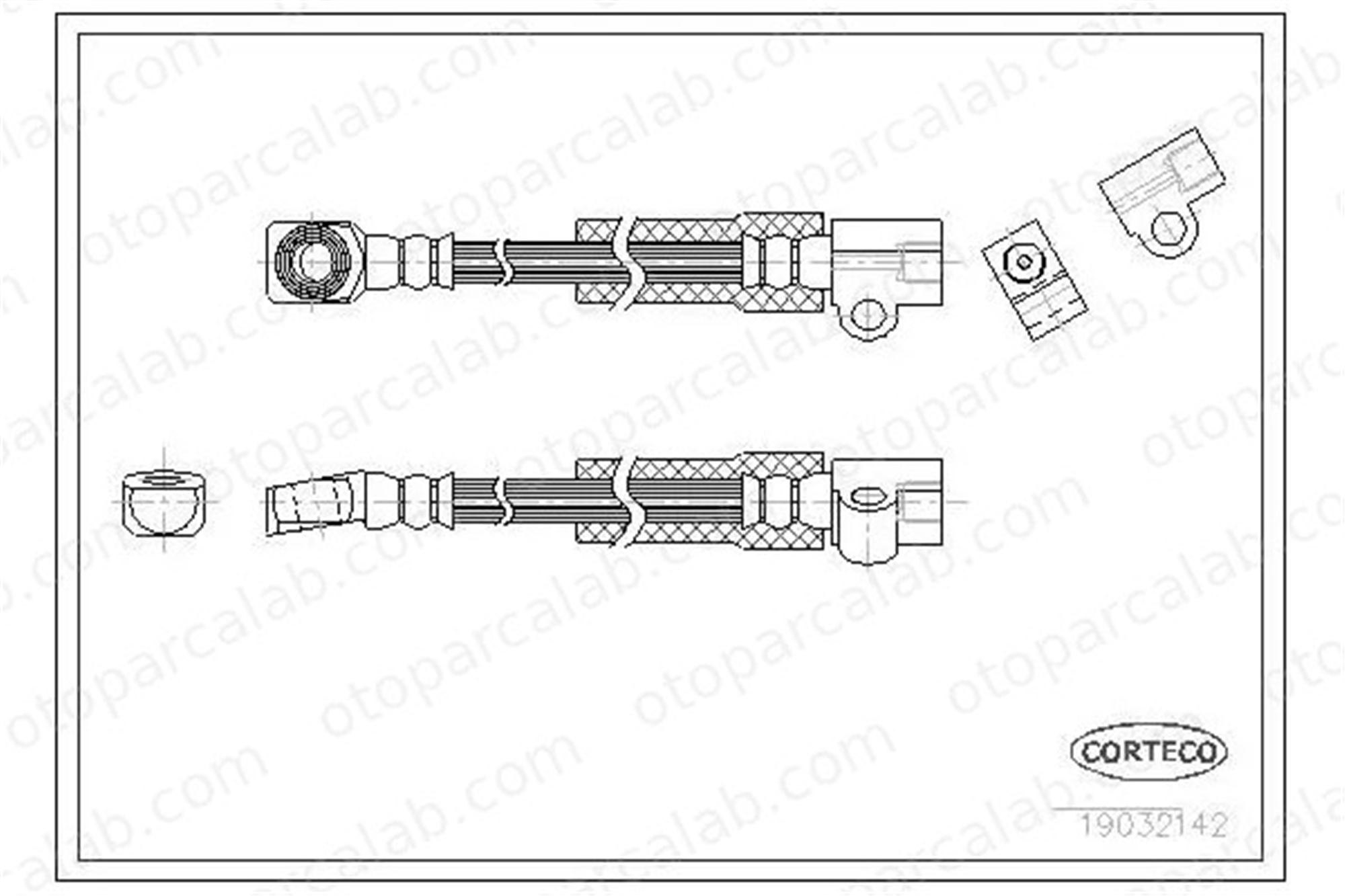 CAVO C900 434A Fren Hortumu Ön Sağ veya Sol OPEL KADETT E KADETT E Kombi van 562344 90236355