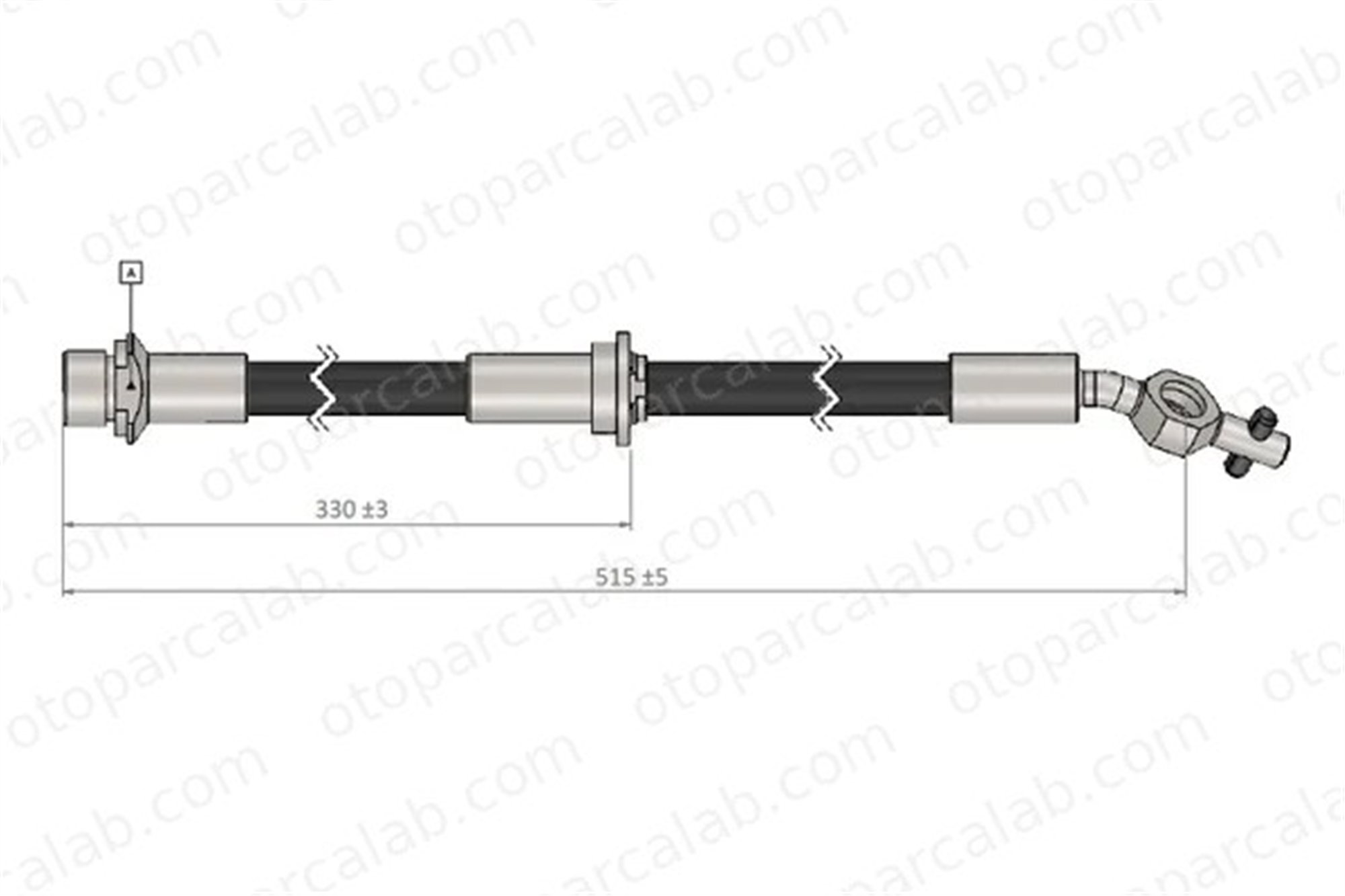 CAVO C900 443A Fren Hortumu Ön Sol TOYOTA AVENSIS Liftback AVENSIS Station wagon 9008094061