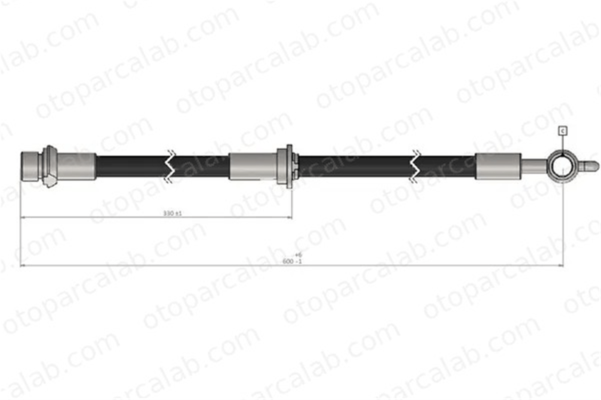 CAVO C900 447A Fren Hortumu Ön Sağ TOYOTA AVENSIS AVENSIS Sedan 9008094131 9008094199