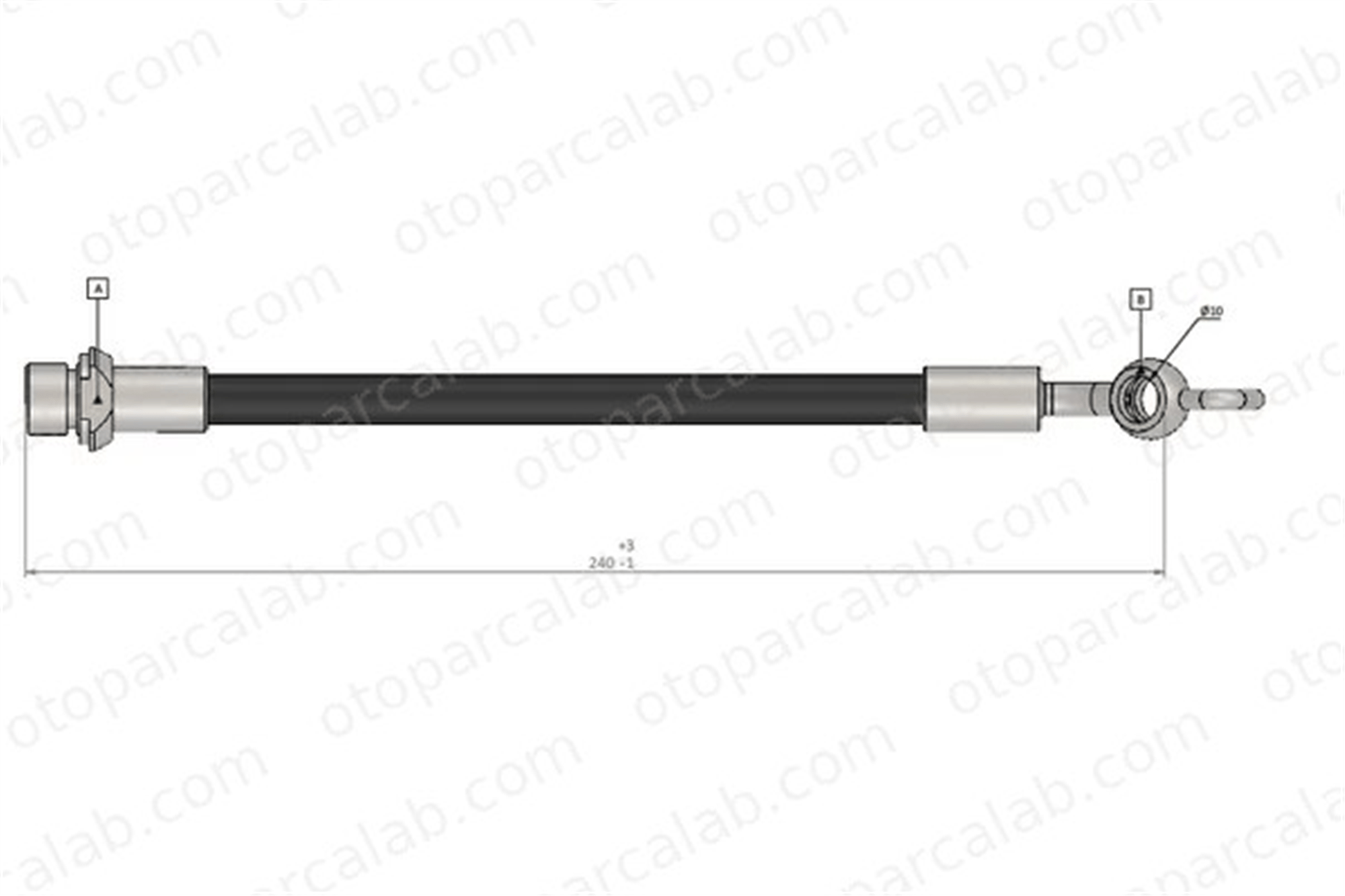 CAVO C900 450A Fren Hortumu Arka Sağ veya Sol TOYOTA COROLLA Verso 90947W2001 9,09E90