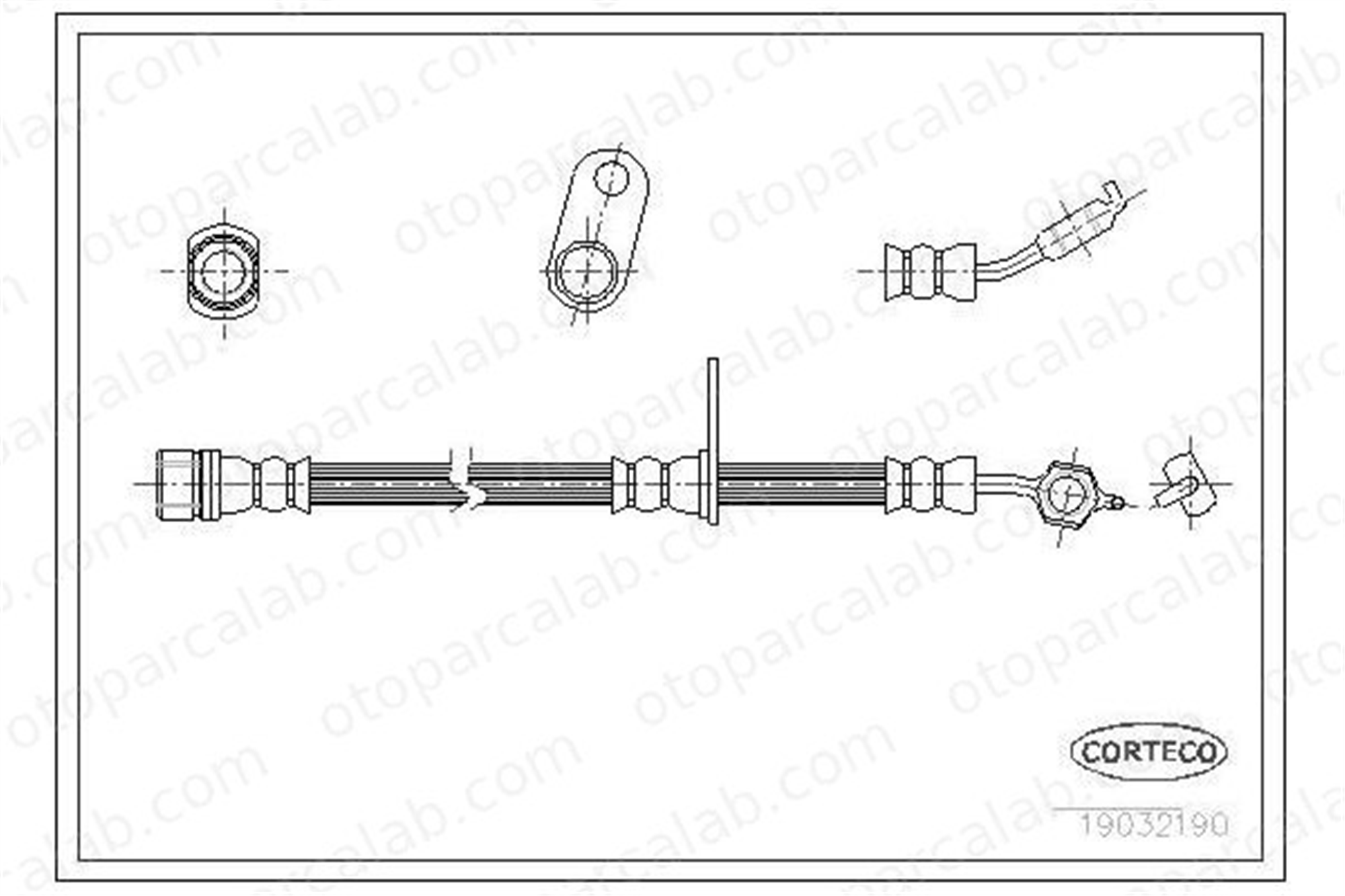 CAVO C900 451A Fren Hortumu Ön Sol SUZUKI VITARA X-90 9094702696 9094702743