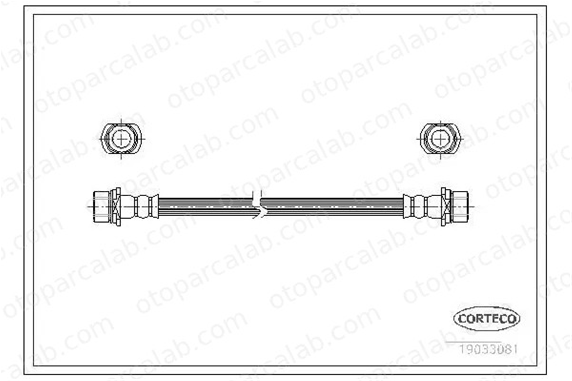 CAVO C900 455A Fren Hortumu Ön Sağ veya Sol TOYOTA LAND CRUISER 90 LAND CRUISER 9094702B14