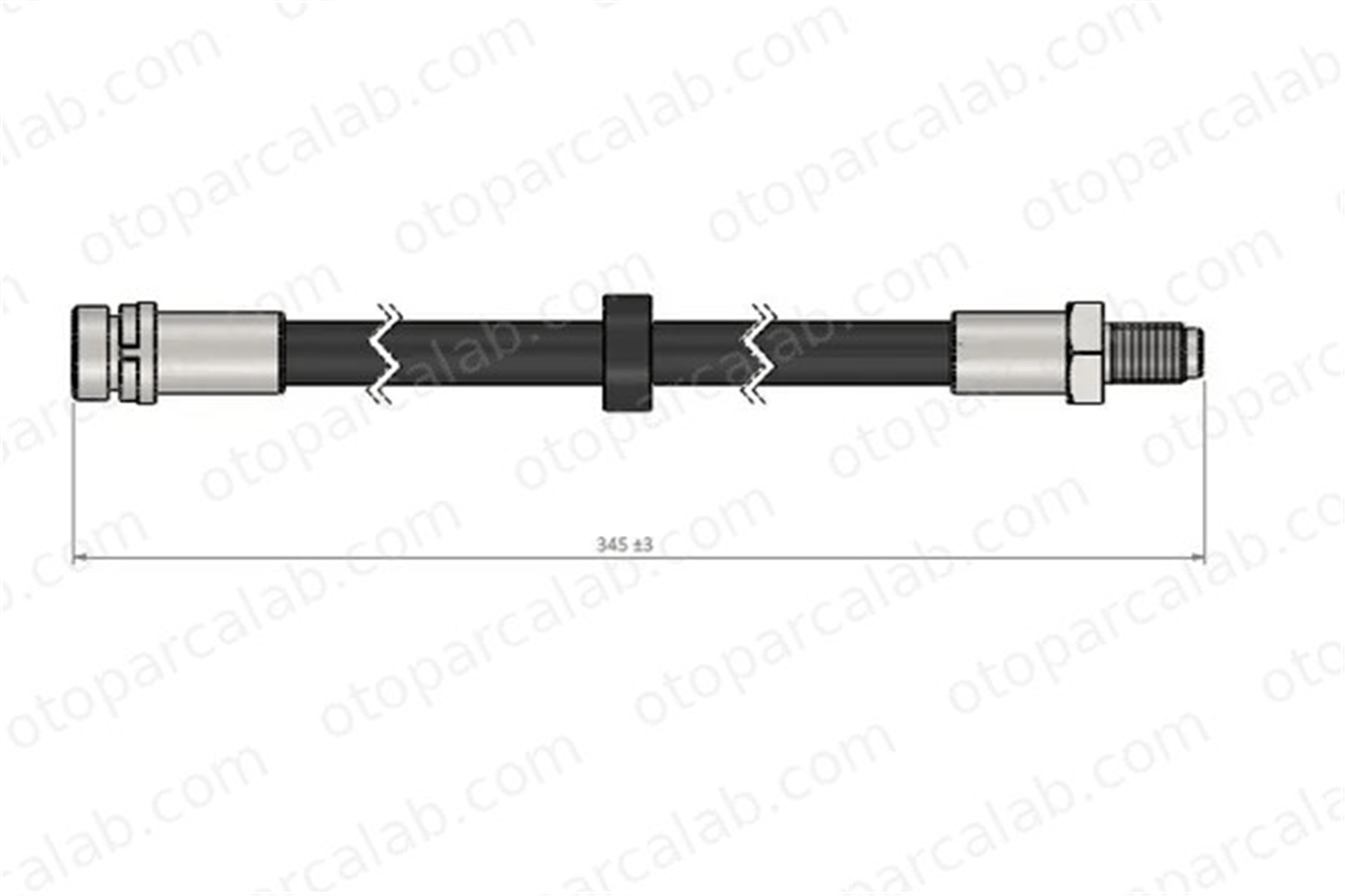 CAVO C900 506A Fren Hortumu Arka Sağ veya Sol FORD TOURNEO CONNECT TRANSIT CONNECT 1473214 2T142282CA