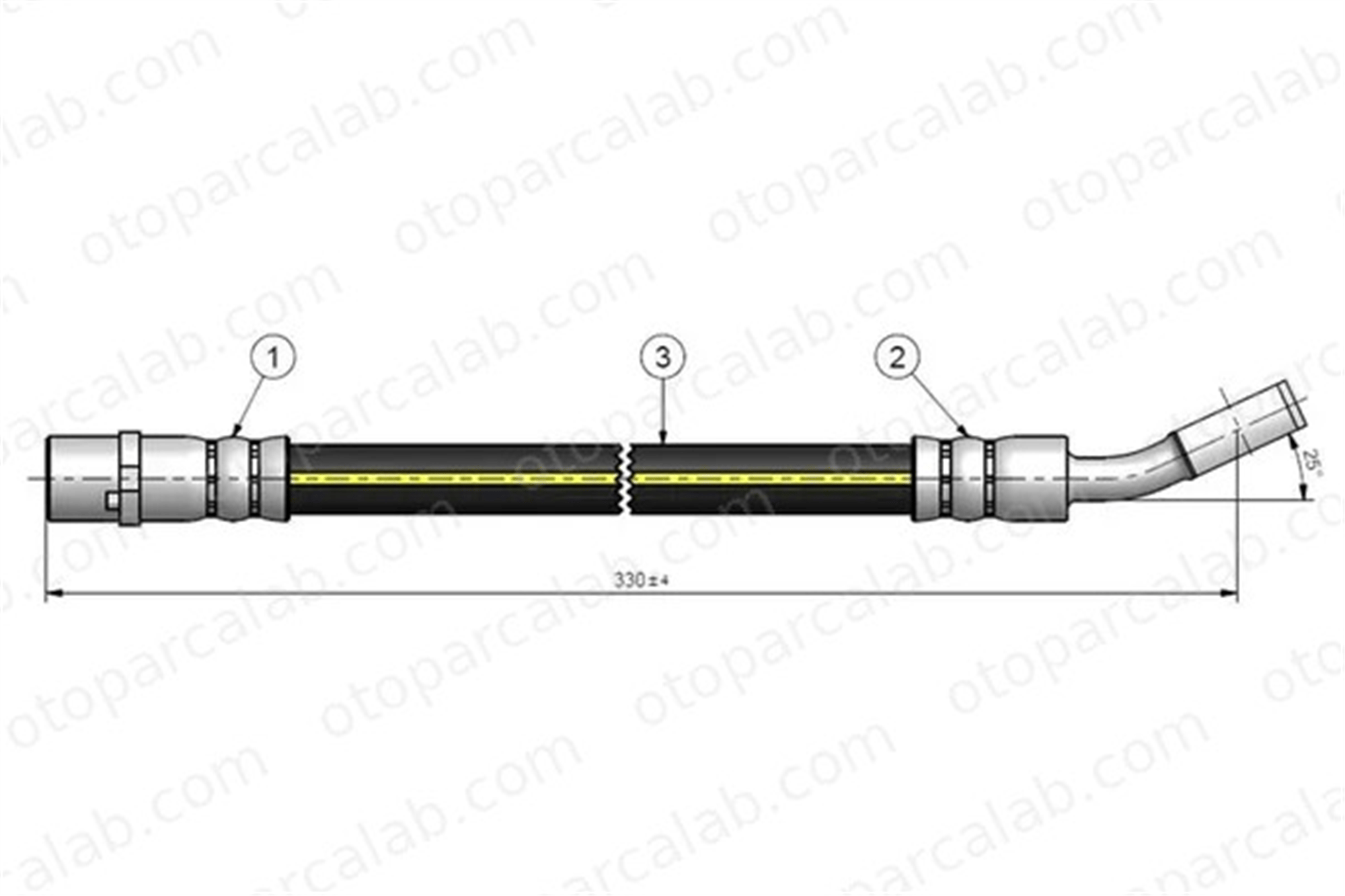 CAVO C900 536A Fren Hortumu Arka Sağ veya Sol OPEL VECTRA C VECTRA C GTS 24436542 5562204