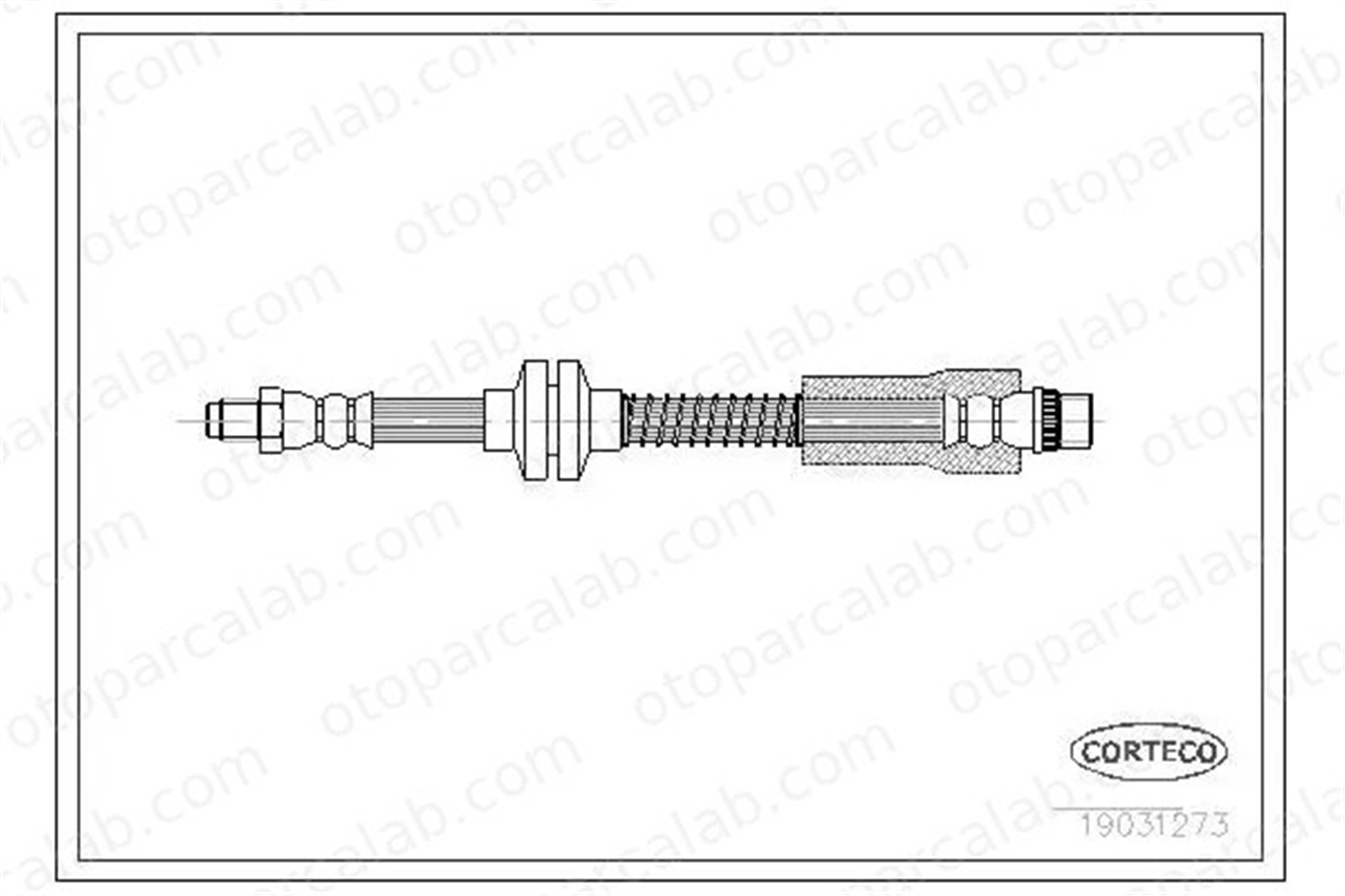 CAVO C900 586A Fren Hortumu Ön Sağ veya Sol CITROËN JUMPER Panelvan/Van PEUGEOT EXPERT 4806A6 1484536080