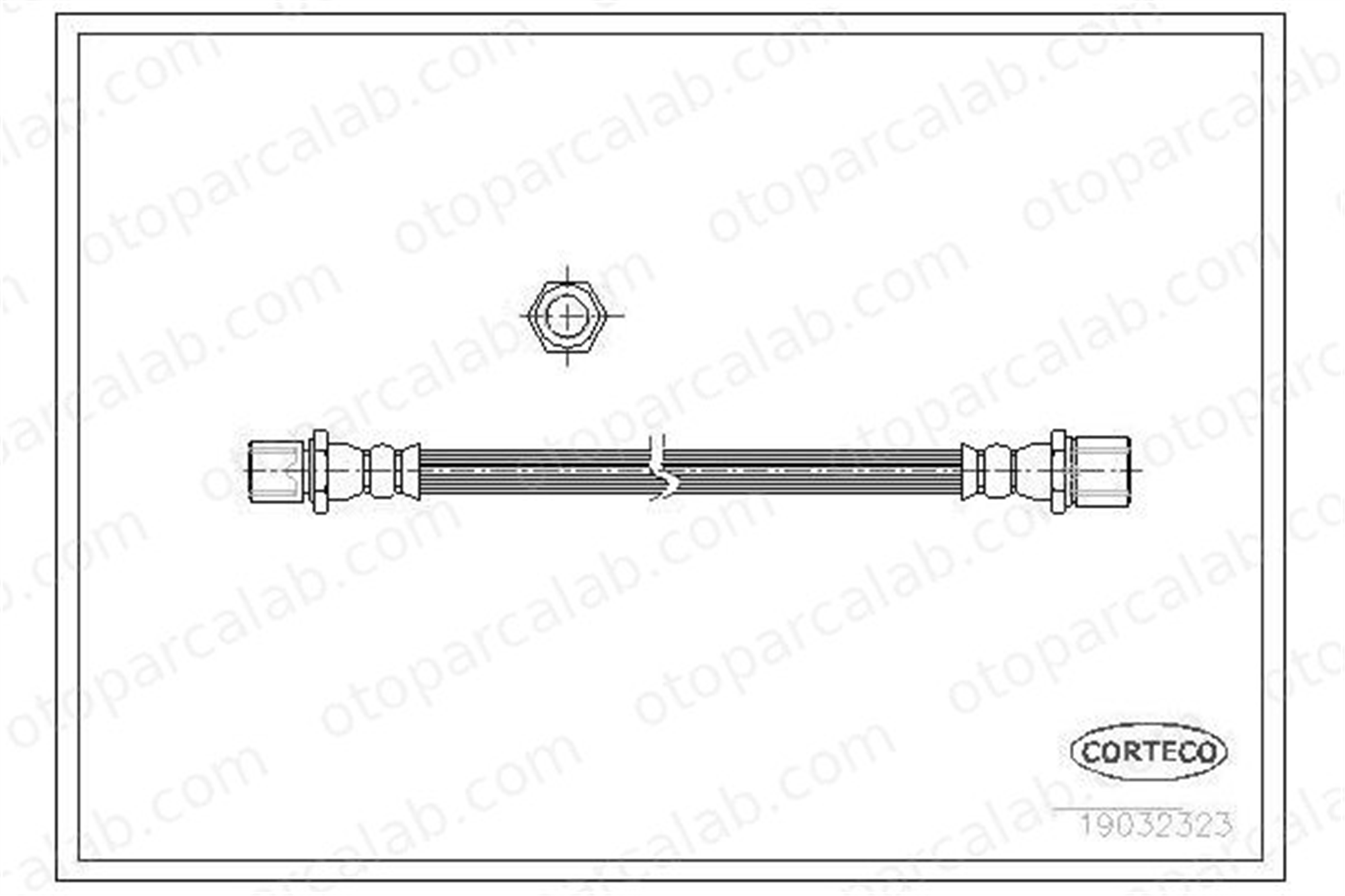 CAVO C900 611A Fren Hortumu Ön Sağ veya Sol SUBARU JUSTY I 72553108 725531080