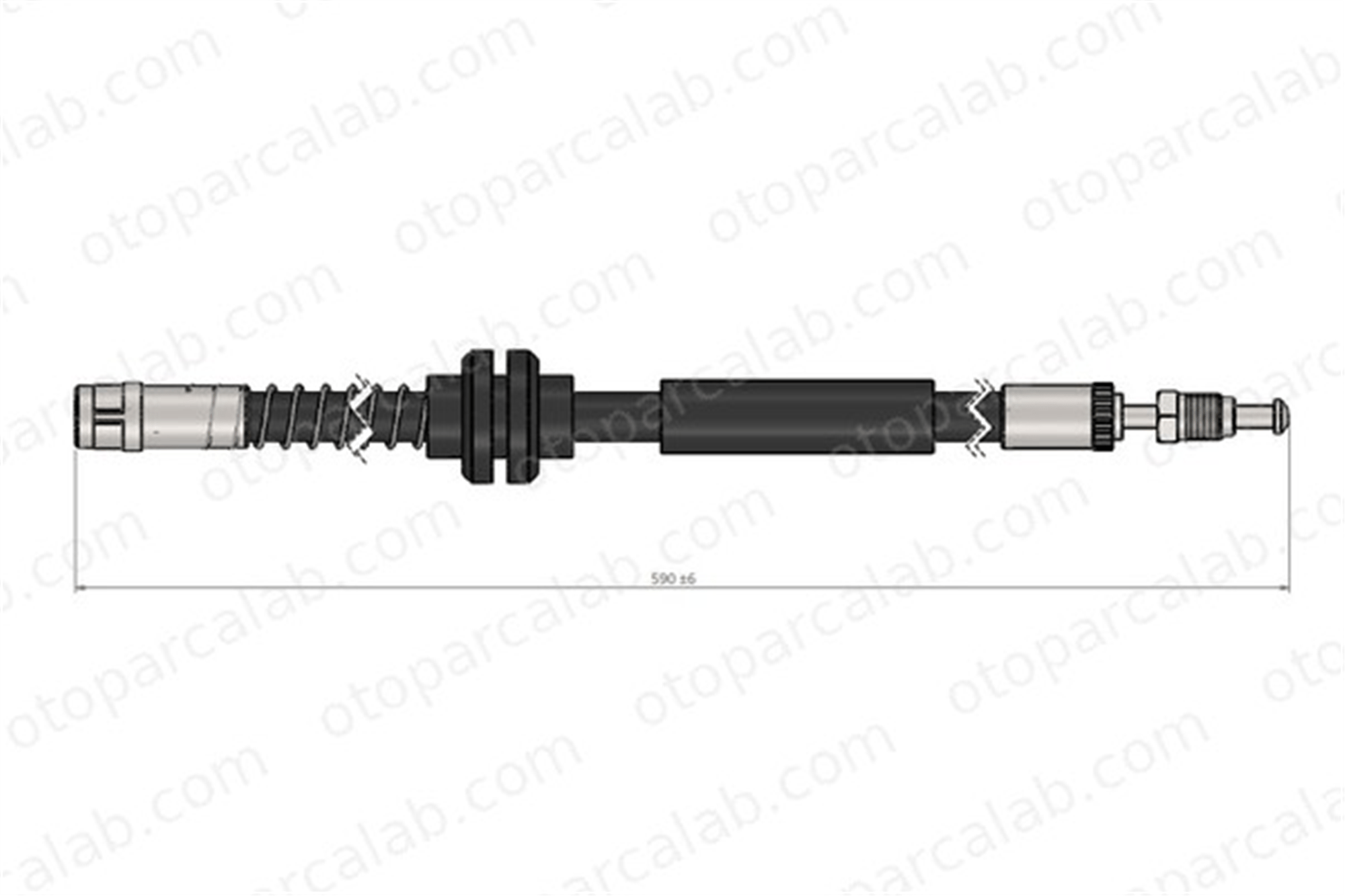 CAVO C900 624A Fren Hortumu Ön Sağ veya Sol VW AMAROK 2H0611701