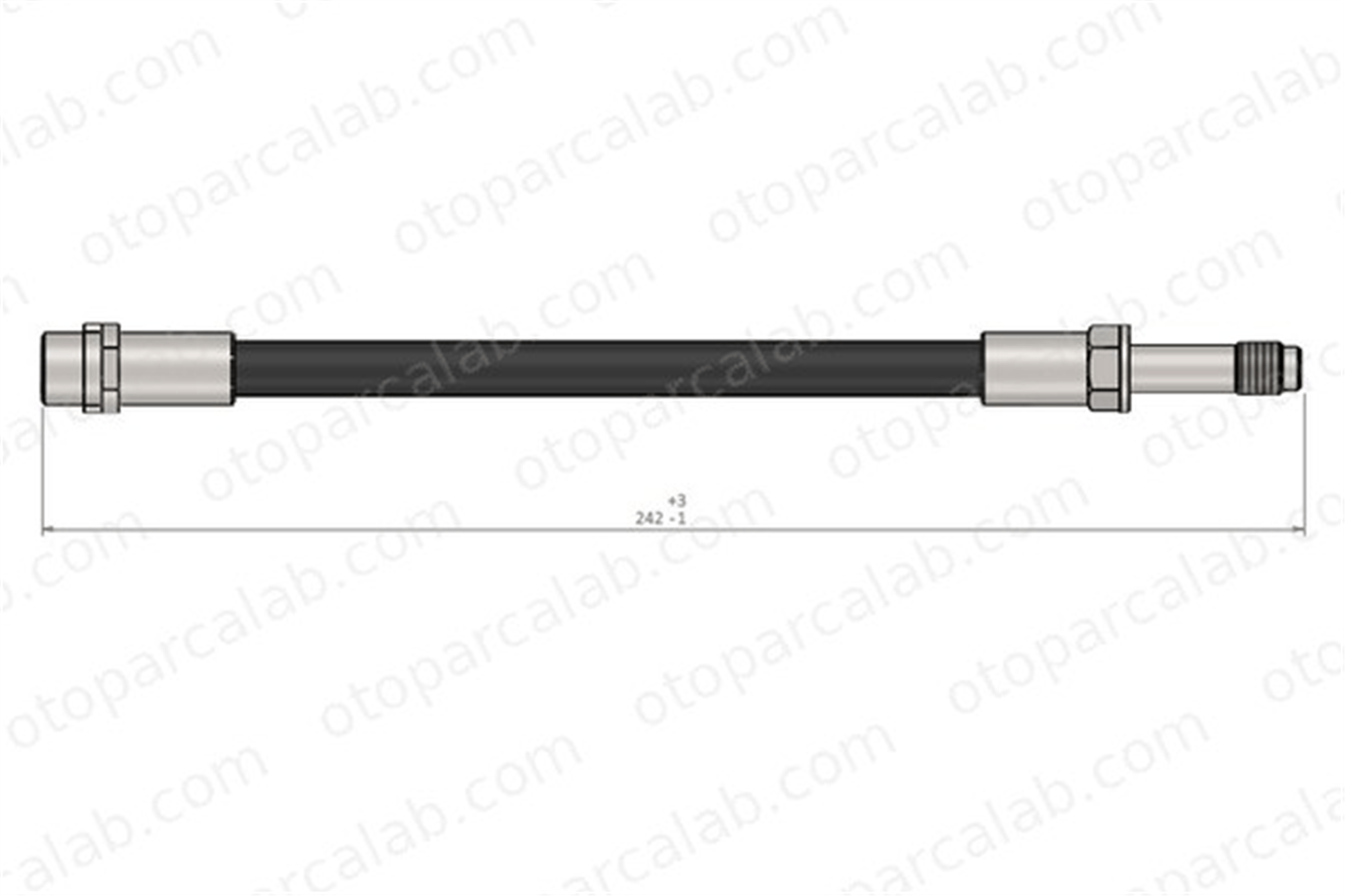 CAVO C900 646A Fren Hortumu Arka Sağ veya Sol VW TRANSPORTER T5 Minibüs/Otobüs TRANSPORTER T5 Panelvan/Van 7H0611775C 7H0611776
