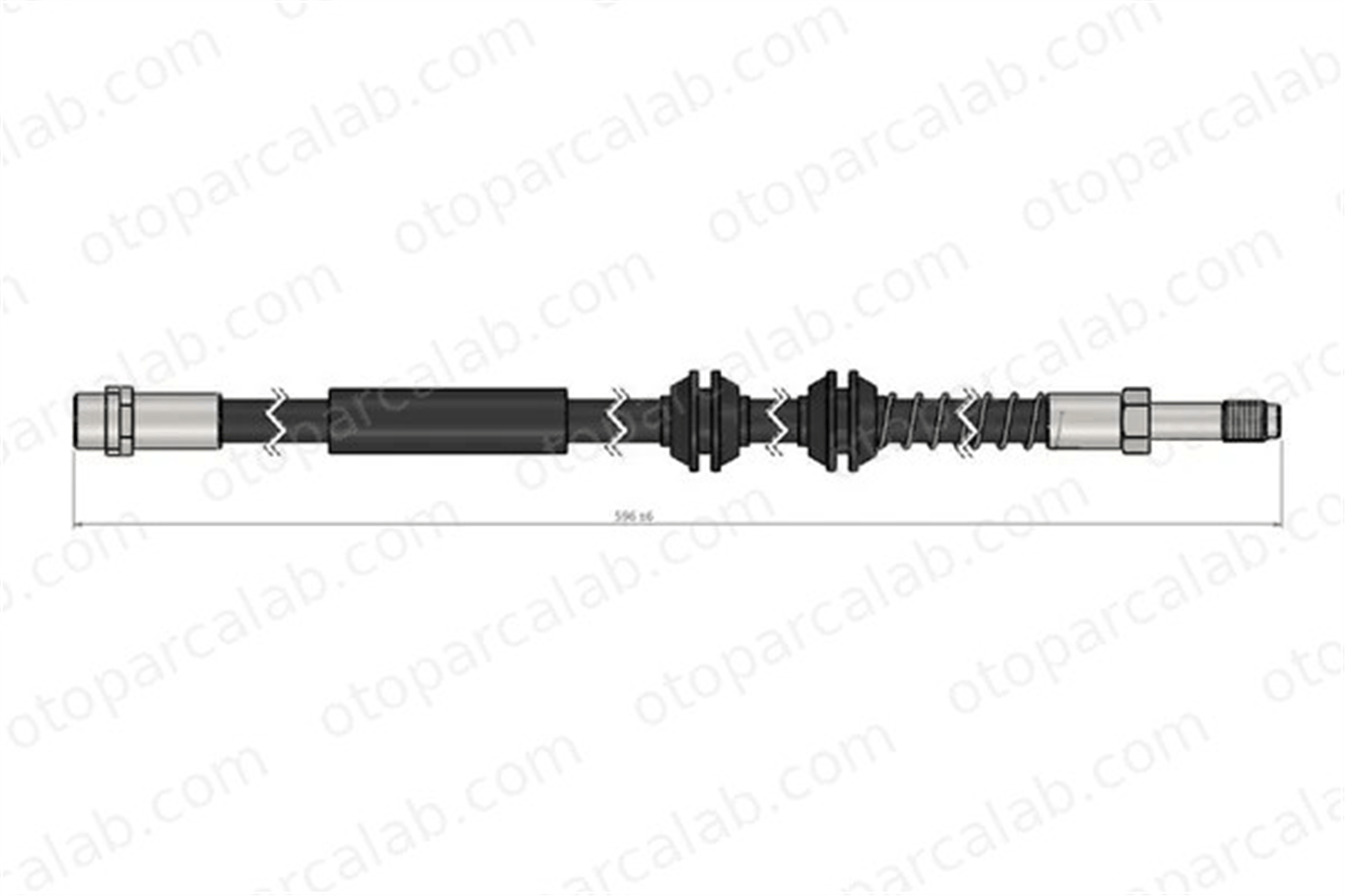 CAVO C900 647A Fren Hortumu Ön Sağ veya Sol VW TRANSPORTER T5 Minibüs/Otobüs TRANSPORTER T5 Panelvan/Van 7H8611701 7H8611701A