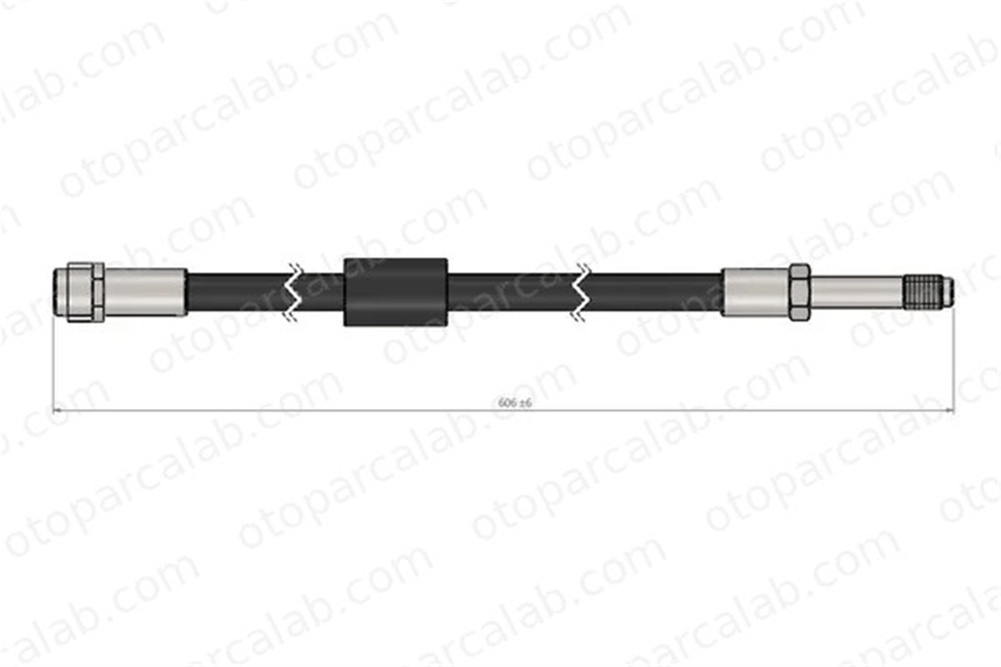 CAVO C900 673A Fren Hortumu Ön Sağ veya Sol MERCEDES-BENZ VITO / MIXTO Panelvan/Van VITO Minibüs/Otobüs A6394281035 6394281035
