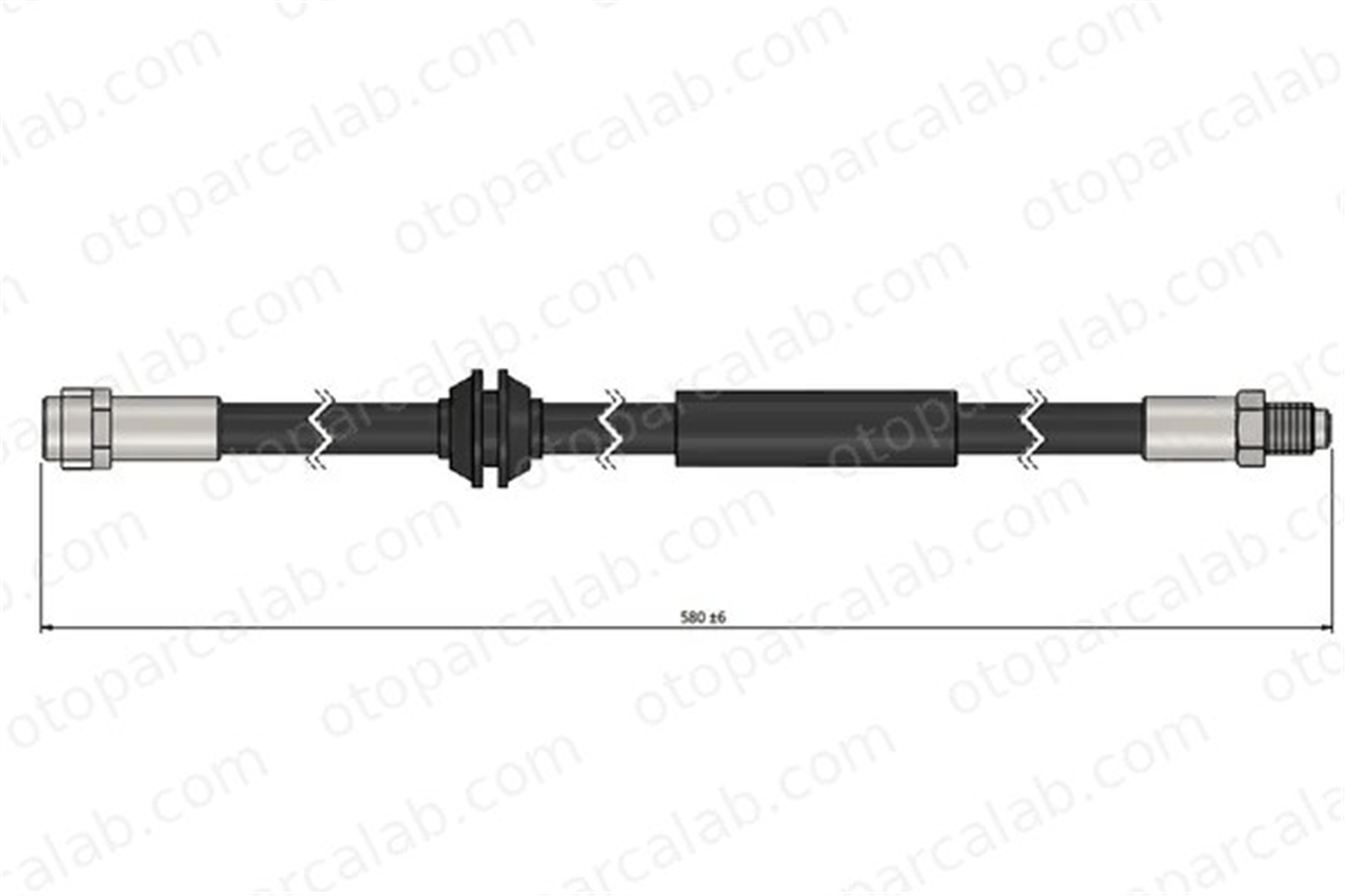 CAVO C900 686A Fren Hortumu Ön Sağ veya Sol MERCEDES-BENZ R-SERISI A2514200348 2514200348