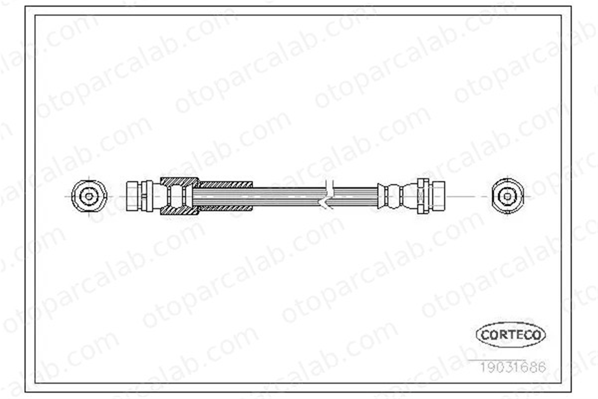 CAVO C900 743A Fren Hortumu Arka Sağ veya Sol FORD FUSION 1207358 1213135
