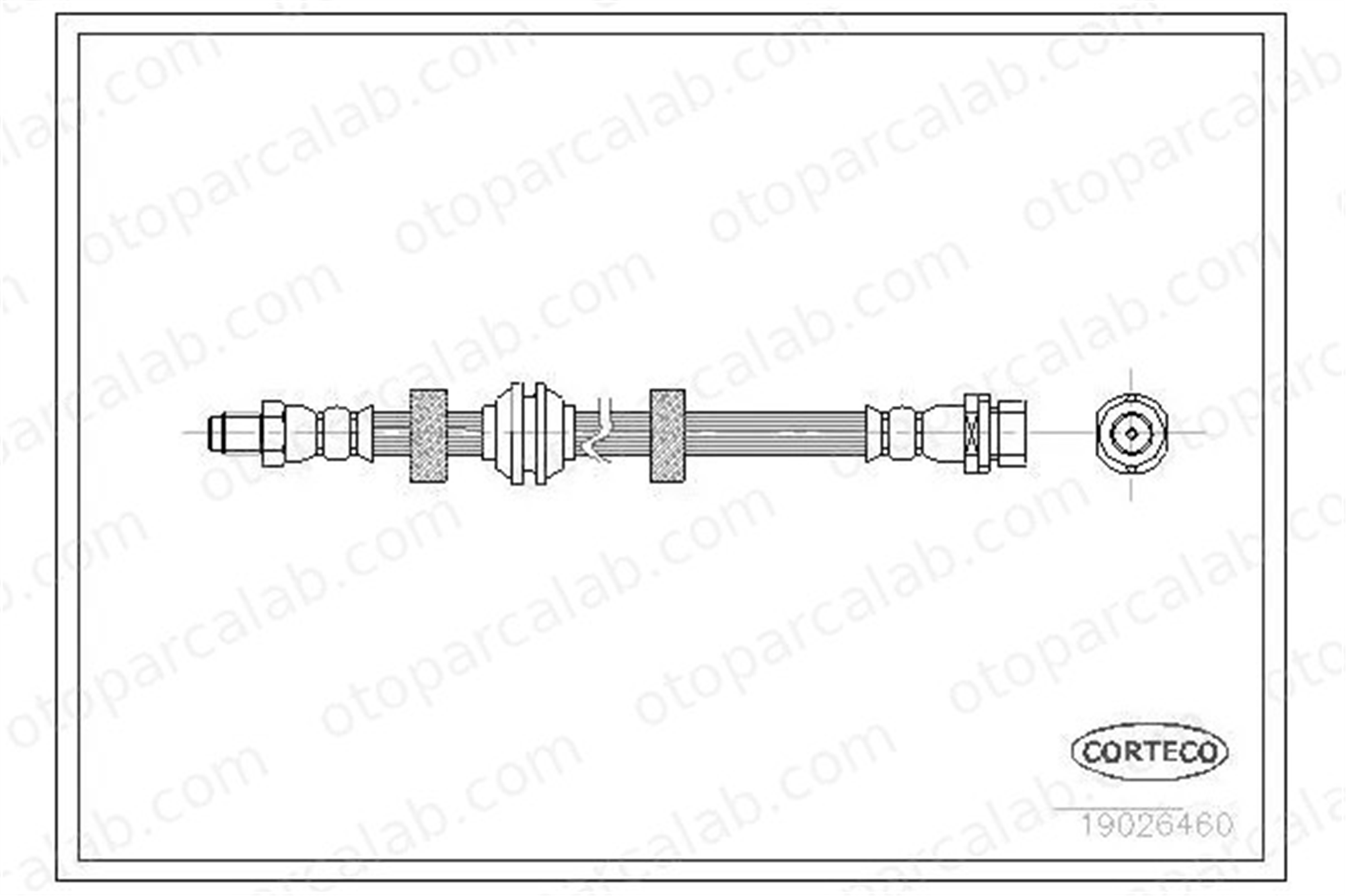 CAVO C900 755A Fren Hortumu Arka Sağ veya Sol FORD MONDEO I MONDEO I Sedan 1012023 6758586