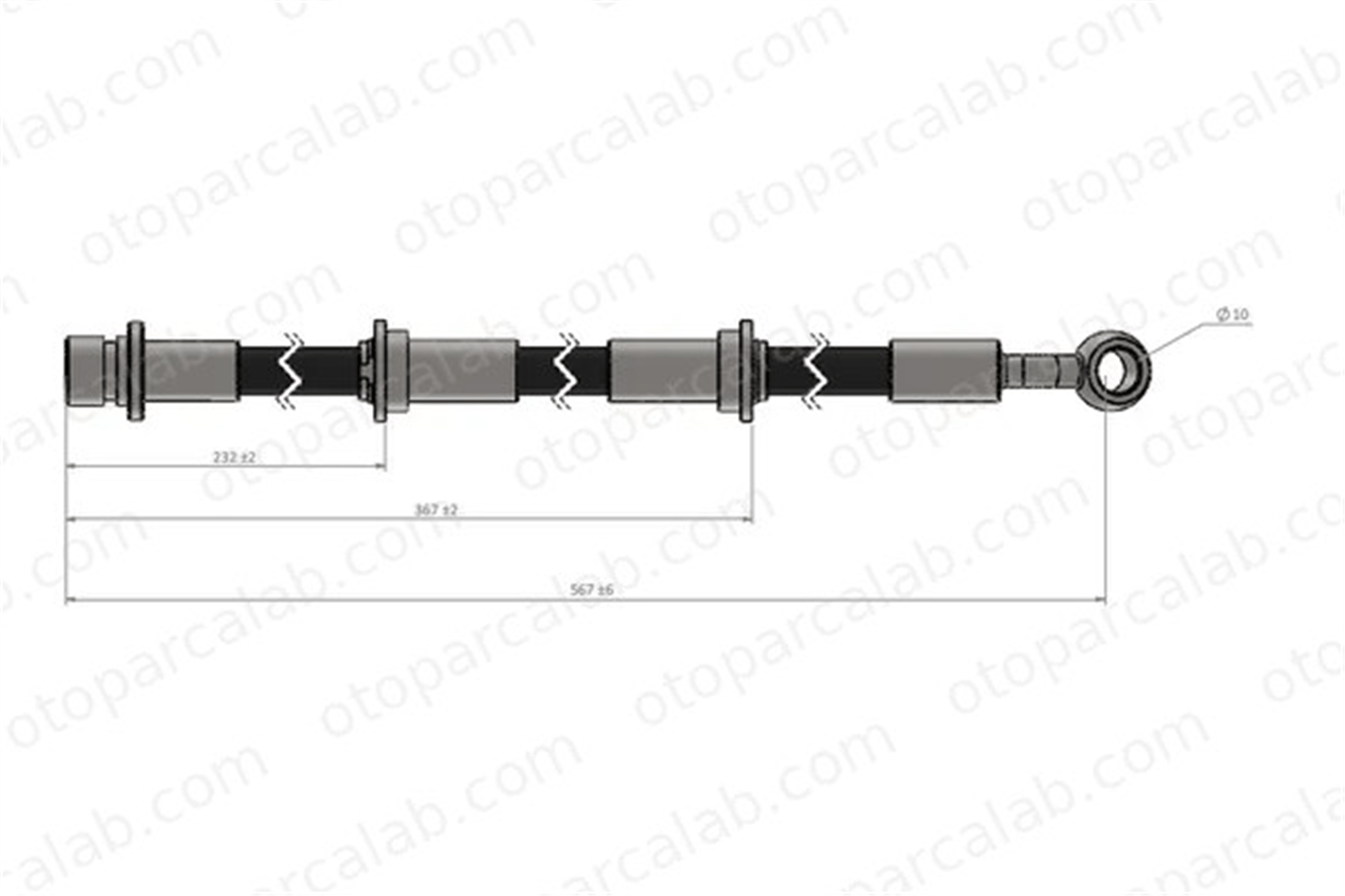 CAVO C900 770A Fren Hortumu Arka Sağ veya Sol ROVER 400 II 200 II Hatchback 46430SK3E01 SHB000820