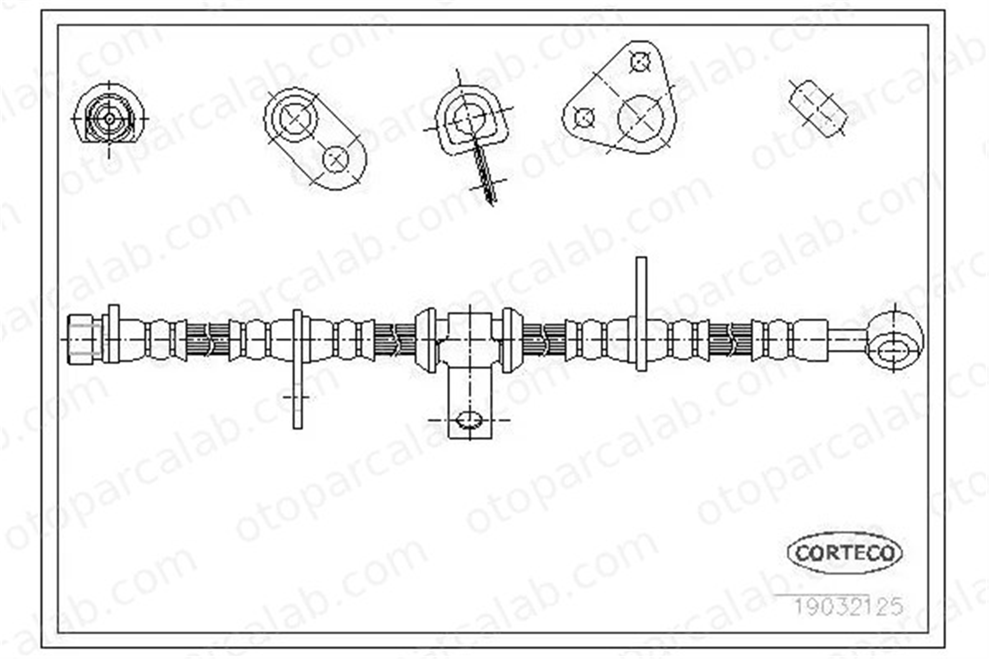 CAVO C900 783A Fren Hortumu Ön Sağ ROVER 600 I HONDA ACCORD VI 1464SM4010 01464SM4010