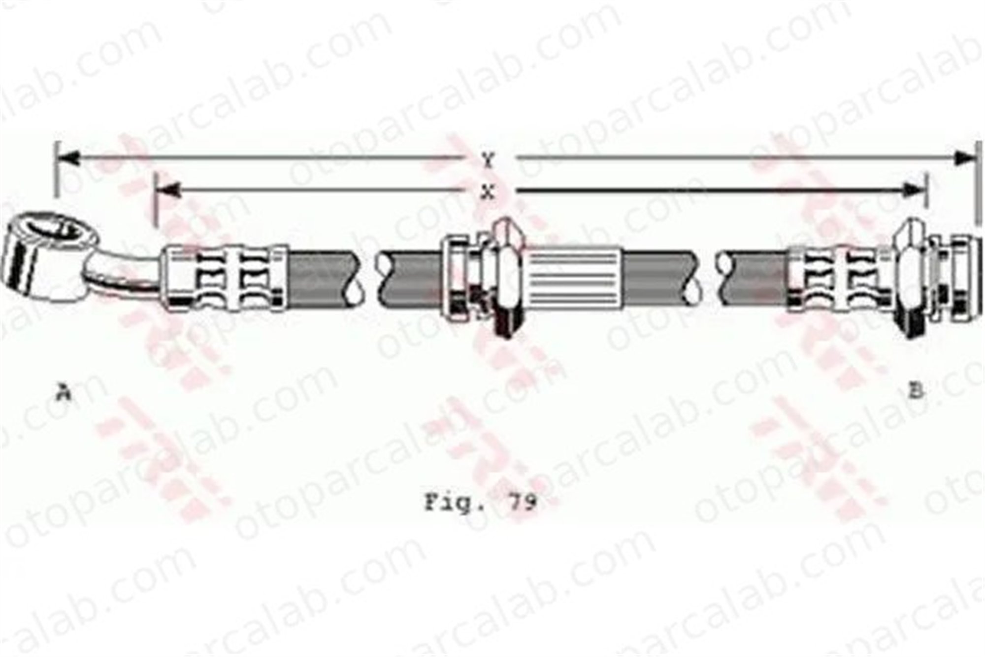 CAVO C900 823A Fren Hortumu Ön Sağ veya Sol OPEL CAMPO DAIHATSU CHARADE III 8971348290 94316795
