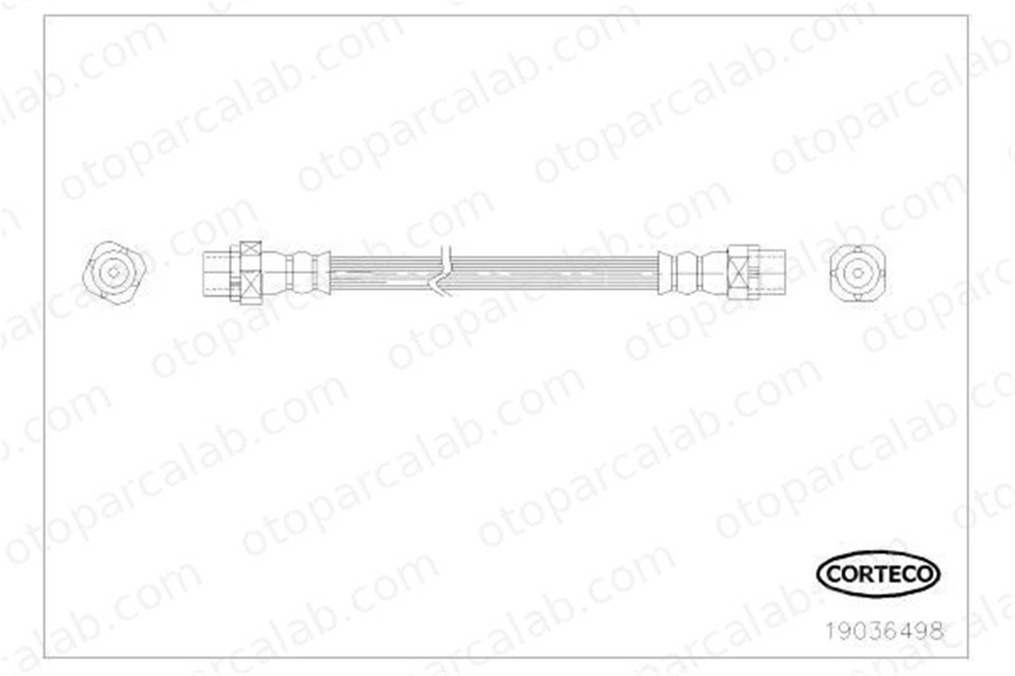CAVO C900 869A Fren Hortumu Arka Sol BMW X5 X6 34326776867 34326788439