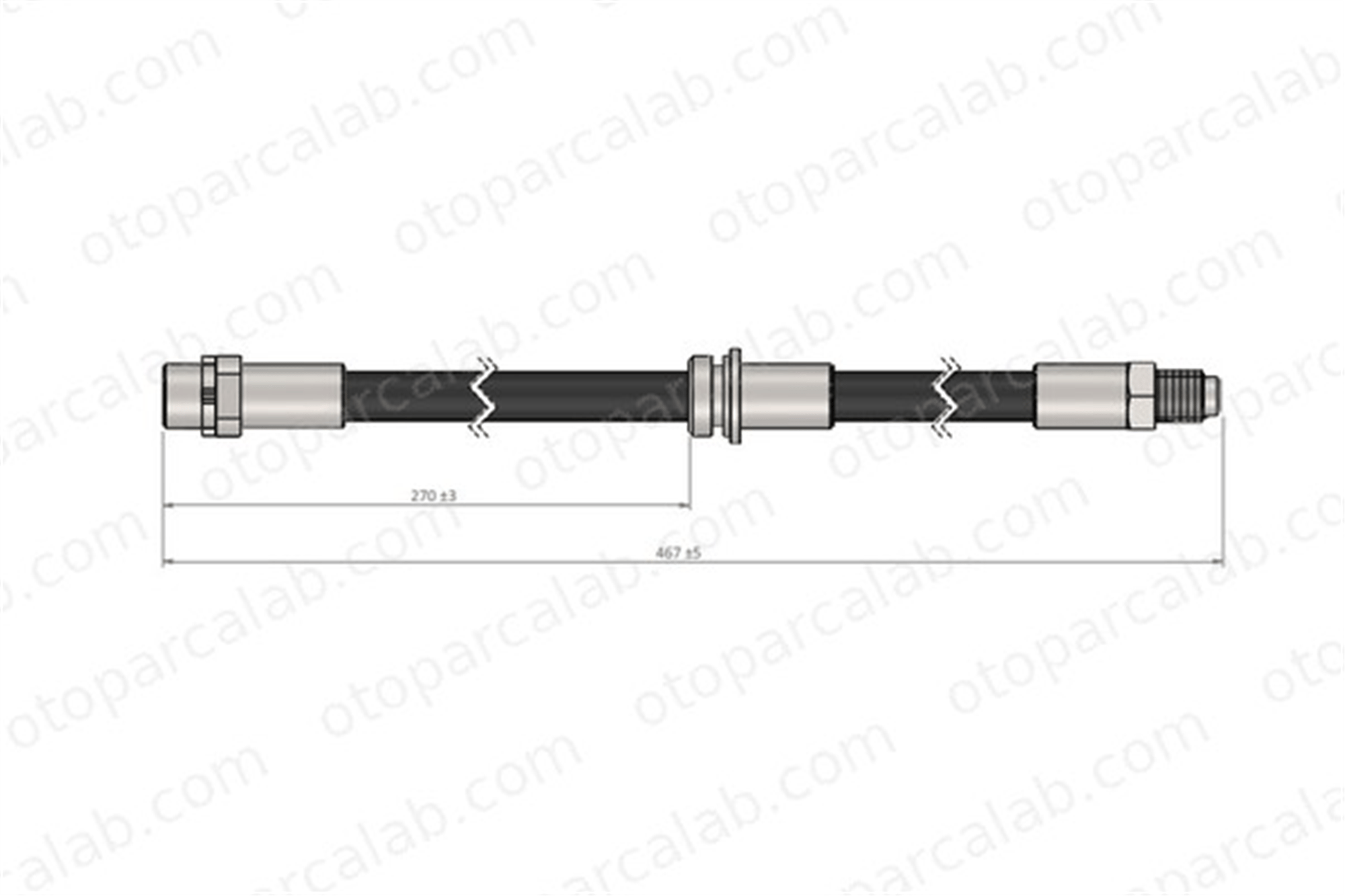 CAVO C900 871A Fren Hortumu Arka Sağ veya Sol BMW X5 X6 34306776293 34306788437